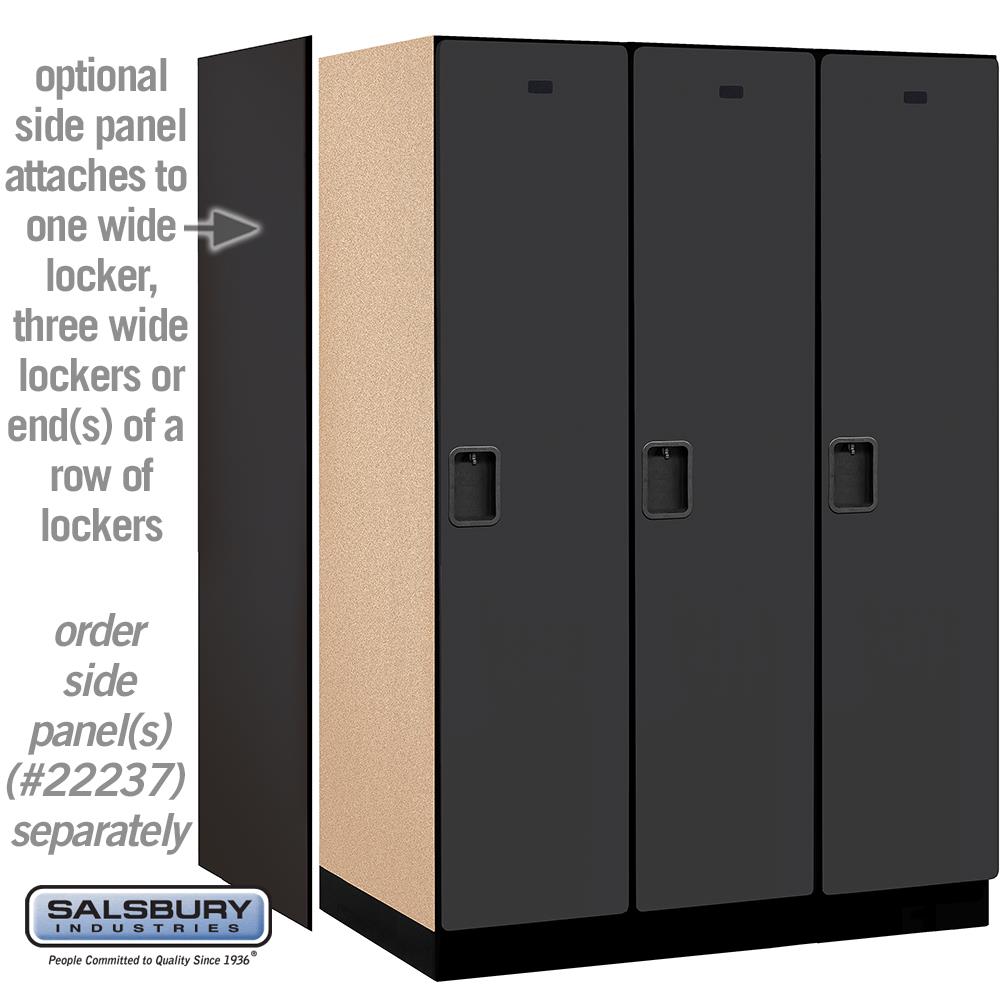 Gray Salsbury Industries 51365GY-U Single Tier 45-Inch Wide 6-Feet High 15-Inch Deep Unassembled Extra Wide Standard Metal Locker 