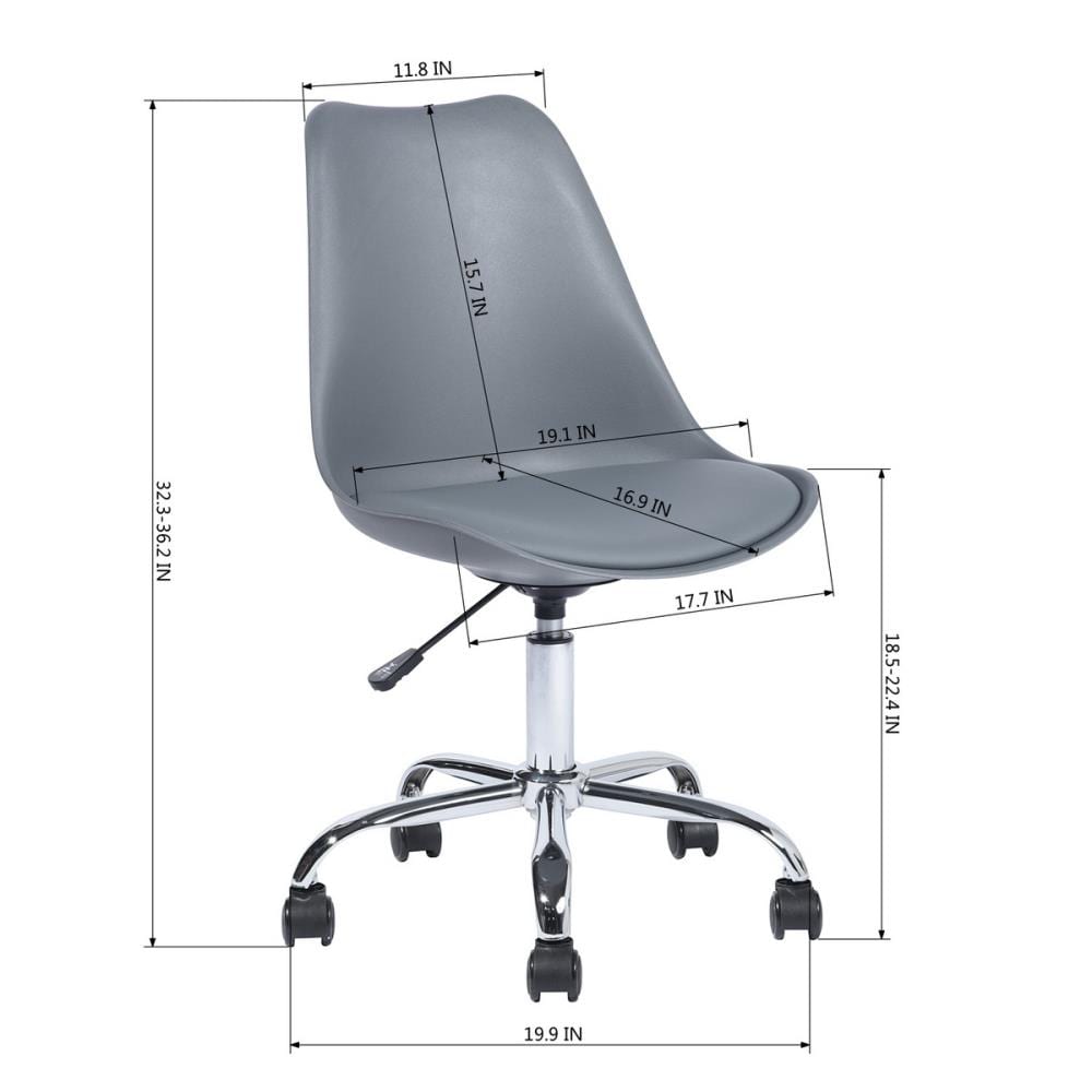 CASAINC BLOKHUS GREY PLATING Office-Chairs - View #9