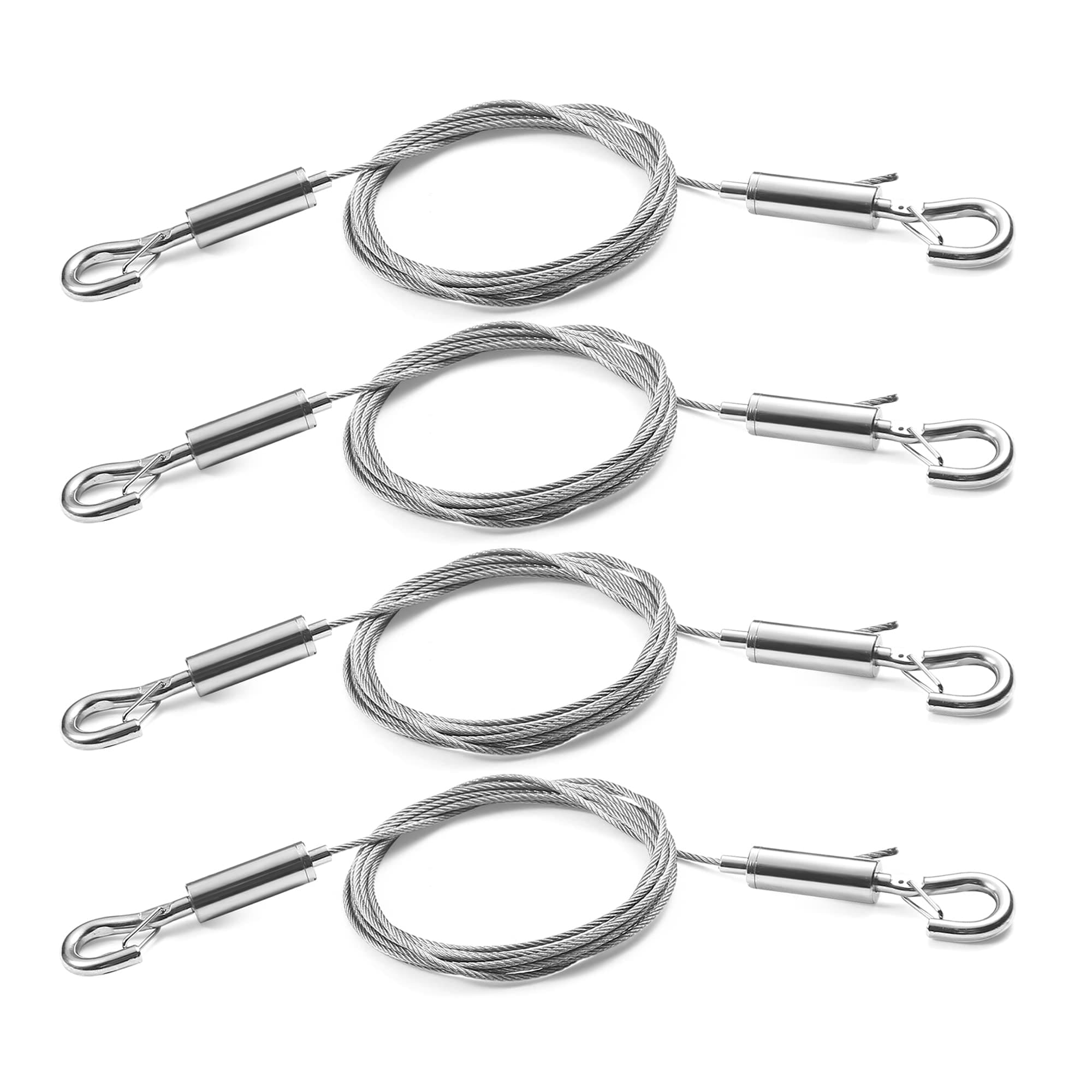 CYIKE  Adjustable Picture Hanging Wire 4 Pieces Heavy Duty Stainless Steel Rope Three Meters by One Point Five Millimeters for Mirrors Frames