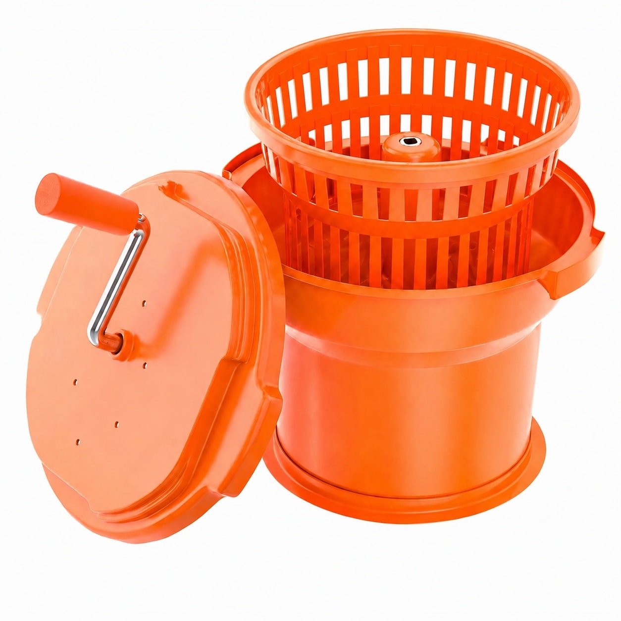 Aoibox  2 5 Gallon Commercial Salad Spinner with Silicone Anti Slip Mat and Draining Hose 10 Qt Large Manual
