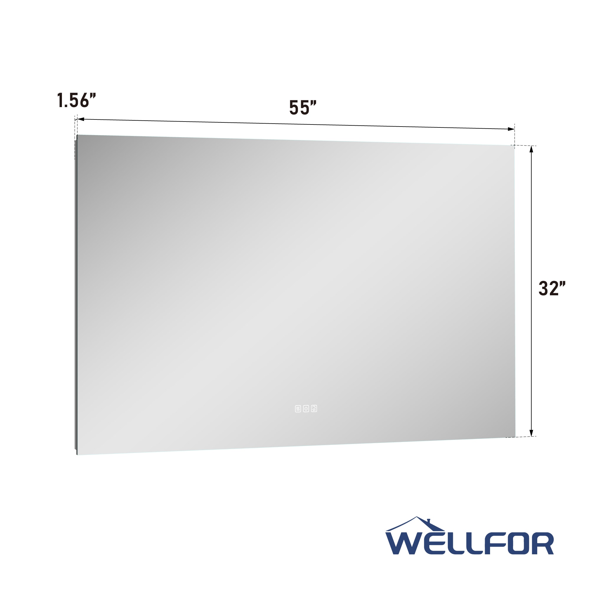 WELLFOR W15MRL5532 Framed-Bath-Mirrors - View #12