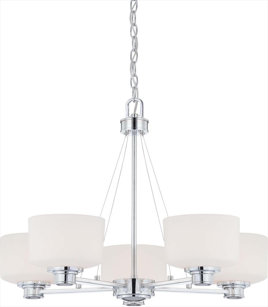  LW4585 Soho 1-Light Polished Chrome Transitional Dry Rated Chandelier