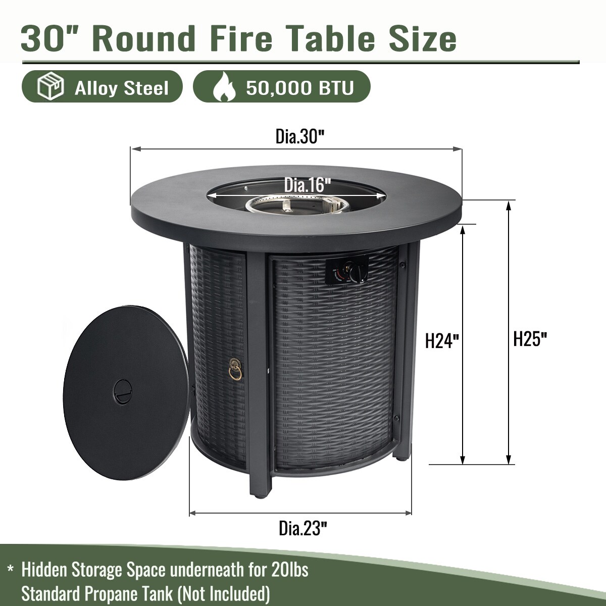 GDFStudio 327375 Outdoor-Gas-Firepits - View #7