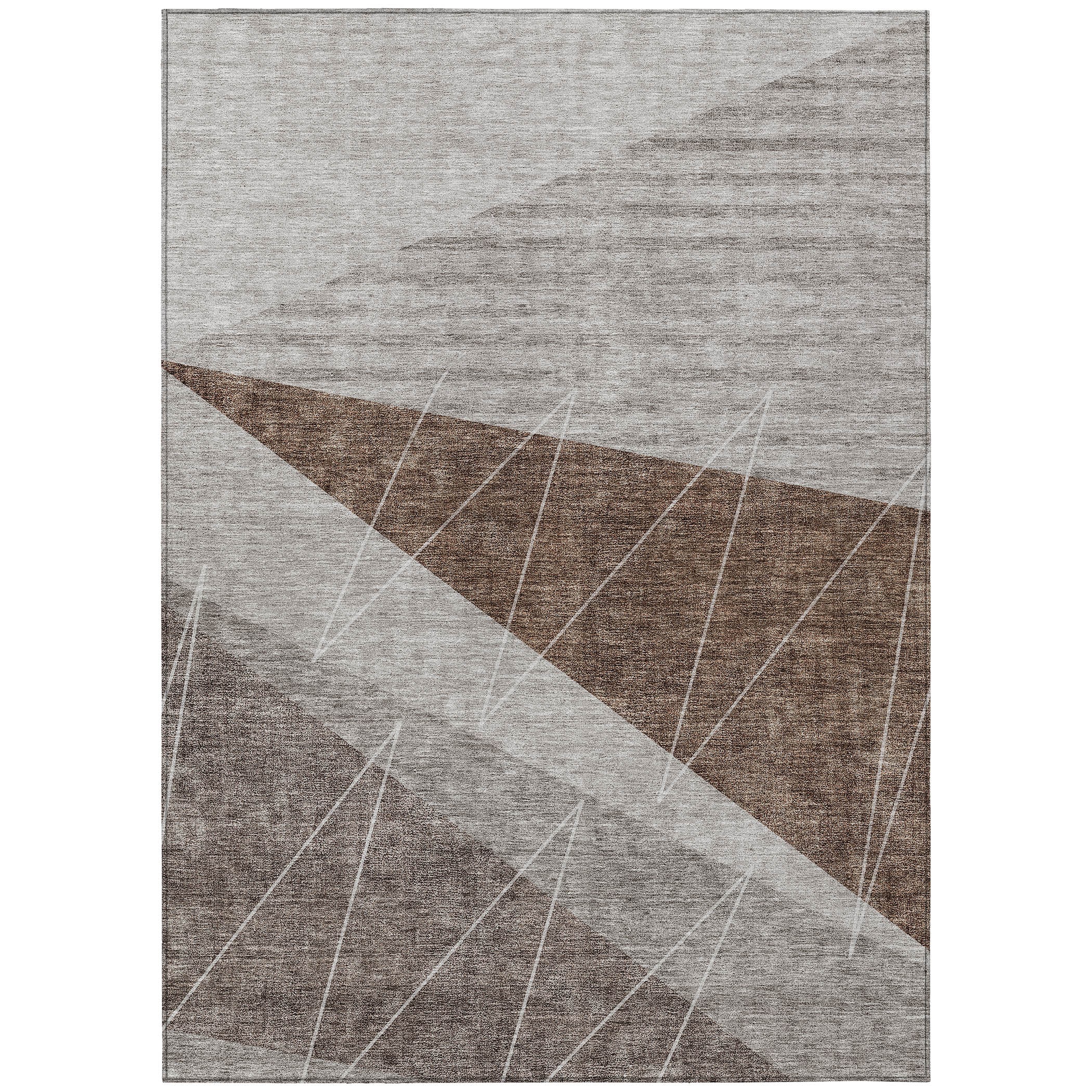 Addison Rugs ACN706GY10X14 Chantille ACN706GY 10 x 14 (ft) Polyester Gray Rectangular Indoor/Outdoor Geometric Machine washable Area rug