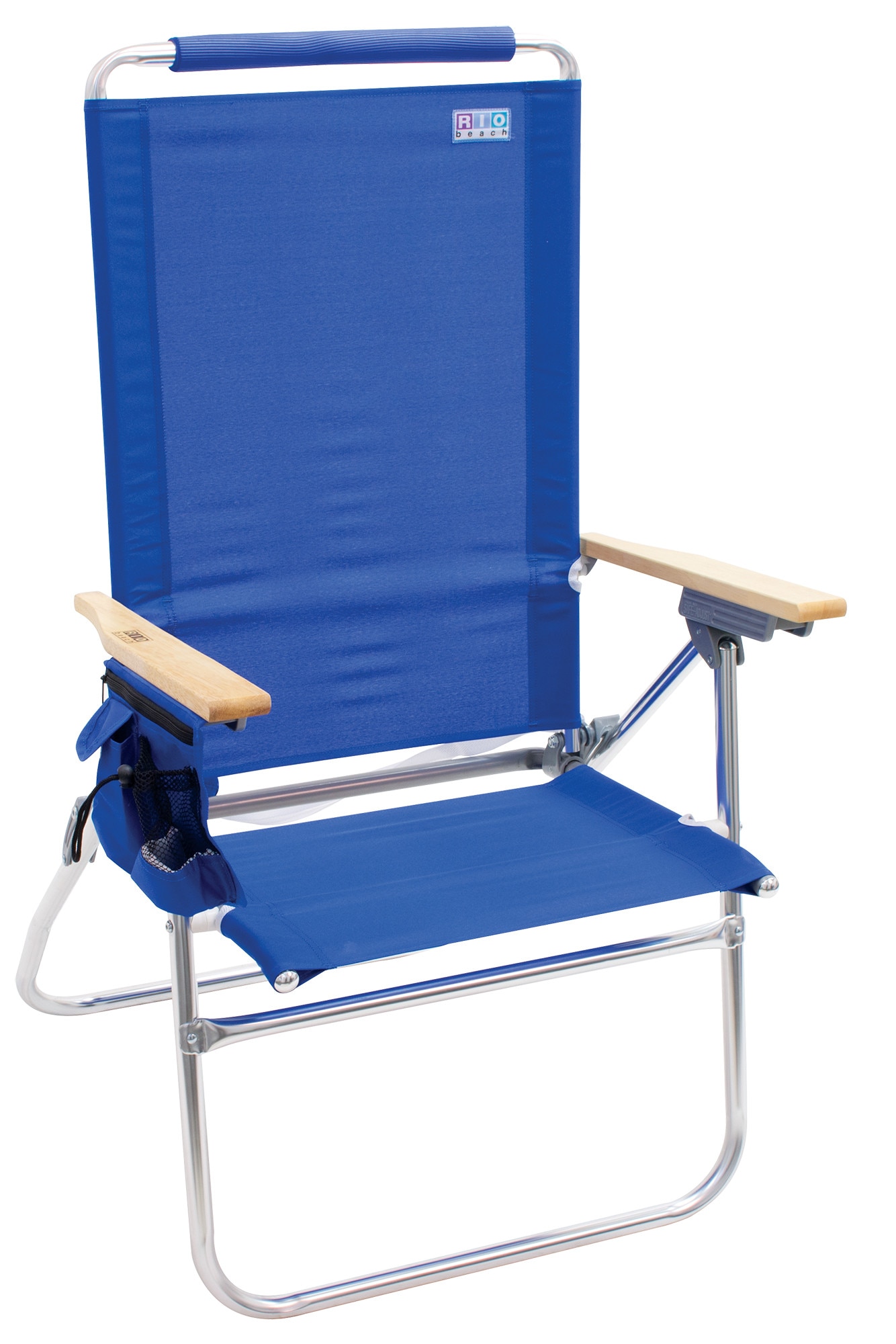 RIO Brands Polyester Folding Beach Chair (Adjustable and Carrying Strap ...