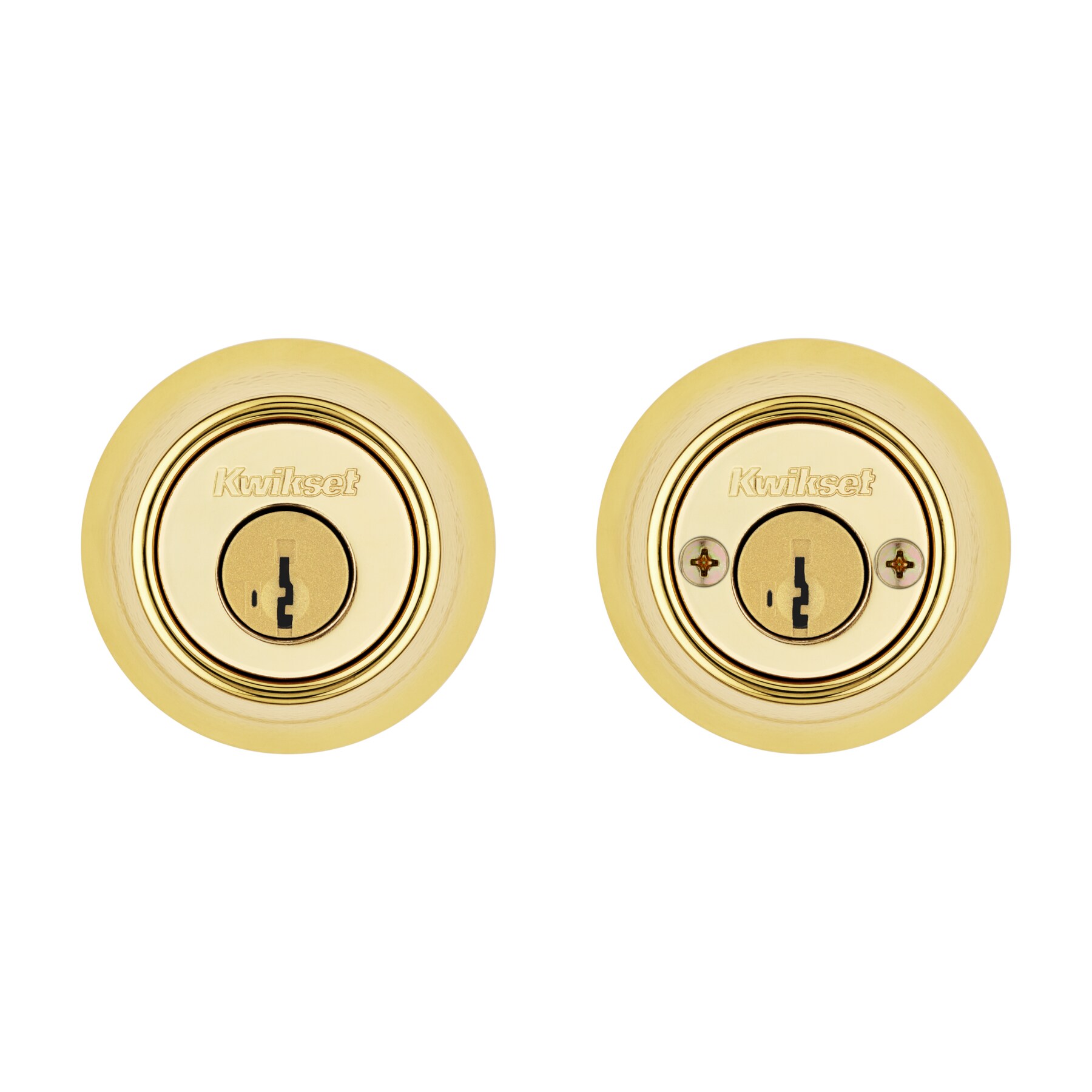 Polished Brass Double Cylinder Deadbolt with SmartKey
