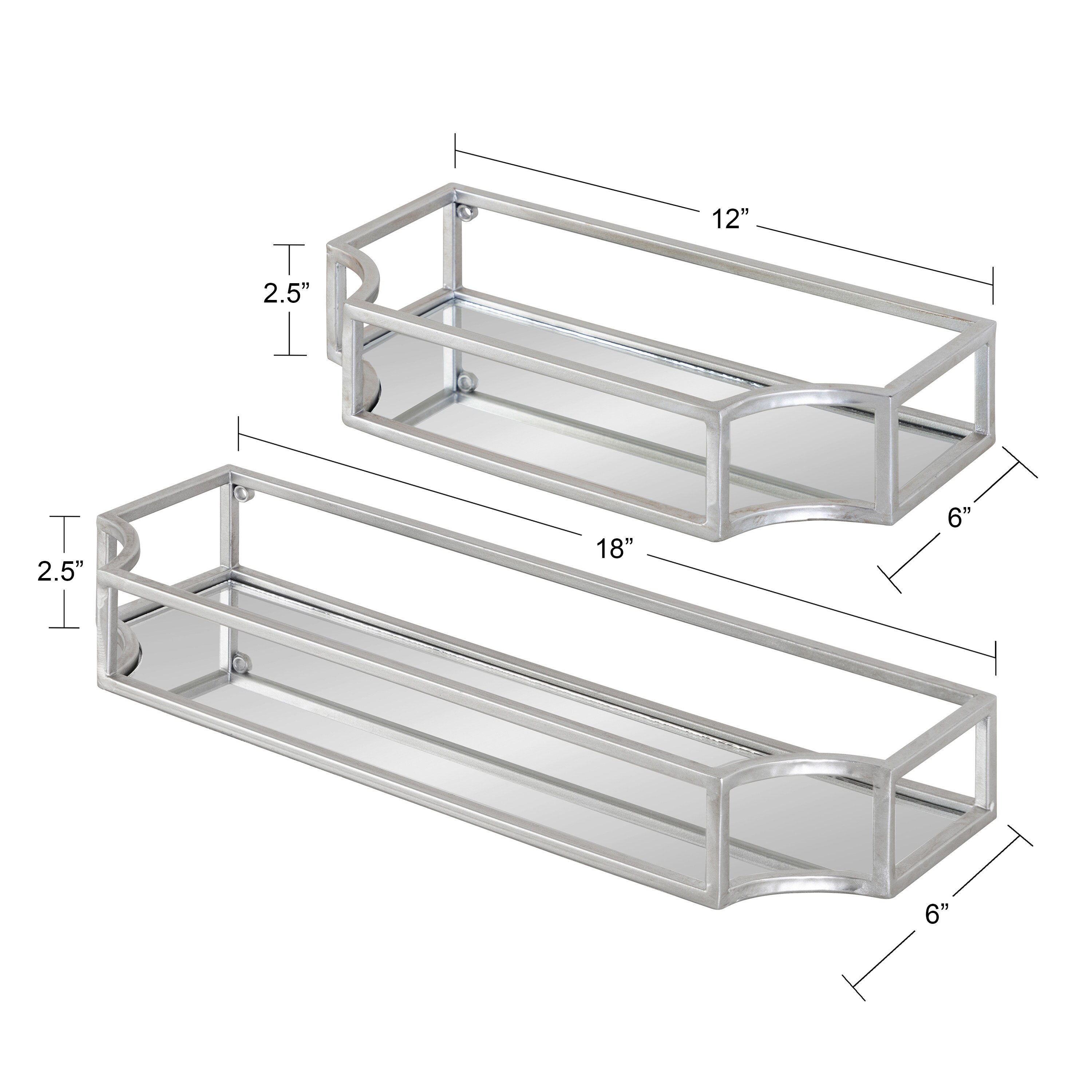 Kate and Laurel 218869 Wall-Mounted-Shelving - View #2