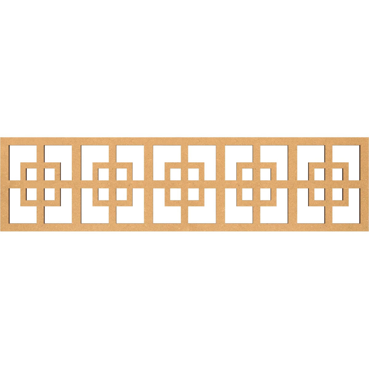 Ekena Millwork MLDB12X47CMBMF Cambridge Fretwork Flat Trim 13-in x 3.92-ft Brown Unfinished 2157859 Pierced Wall Panel Moulding