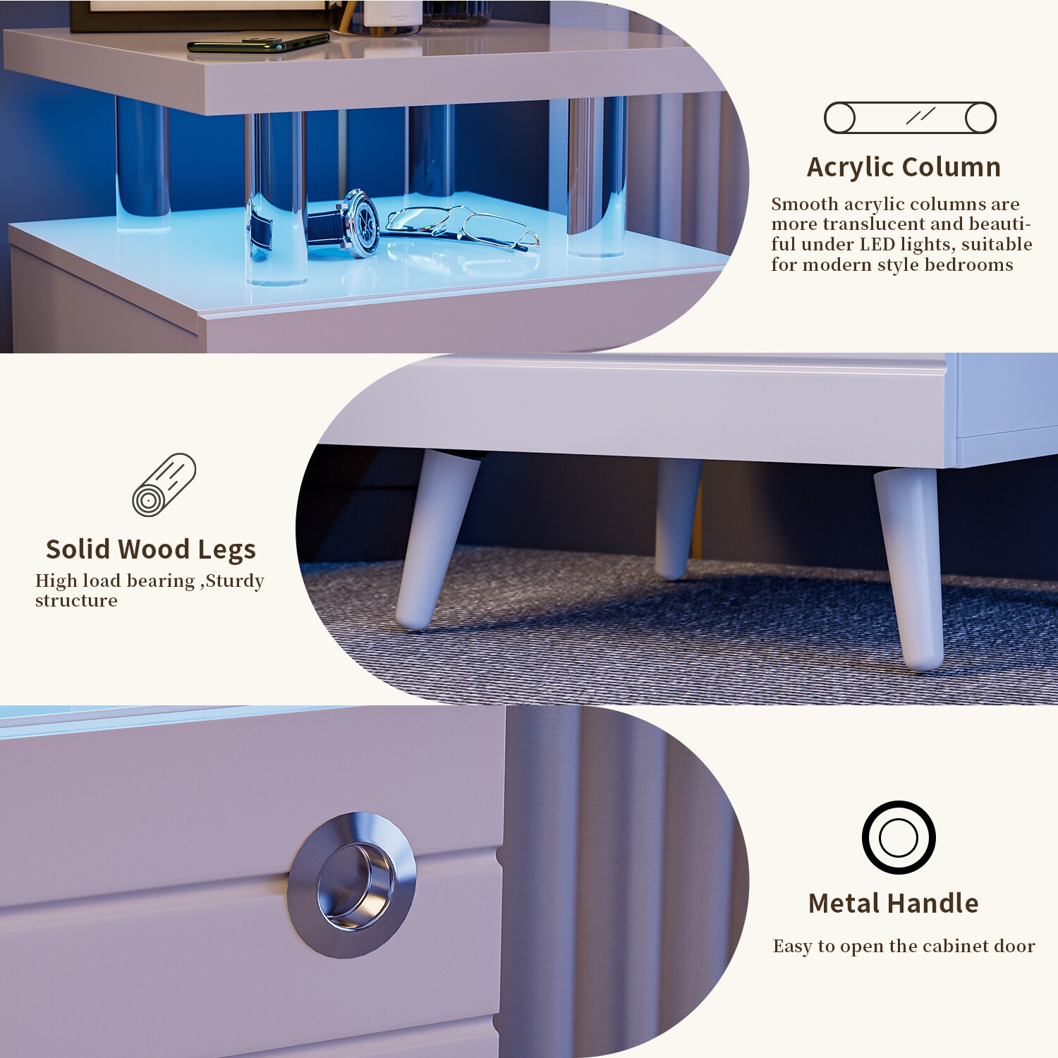 GZMR D0102CW-CROV nightstands - View #5