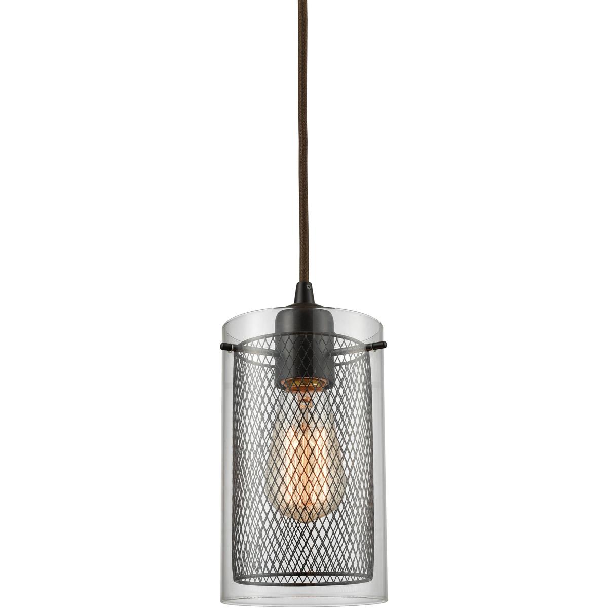 Atlas Lighting and Home - CL11546-BZ Brant 1 Light 5 inch Oil Rubbed Bronze Mini Pendant Ceiling...