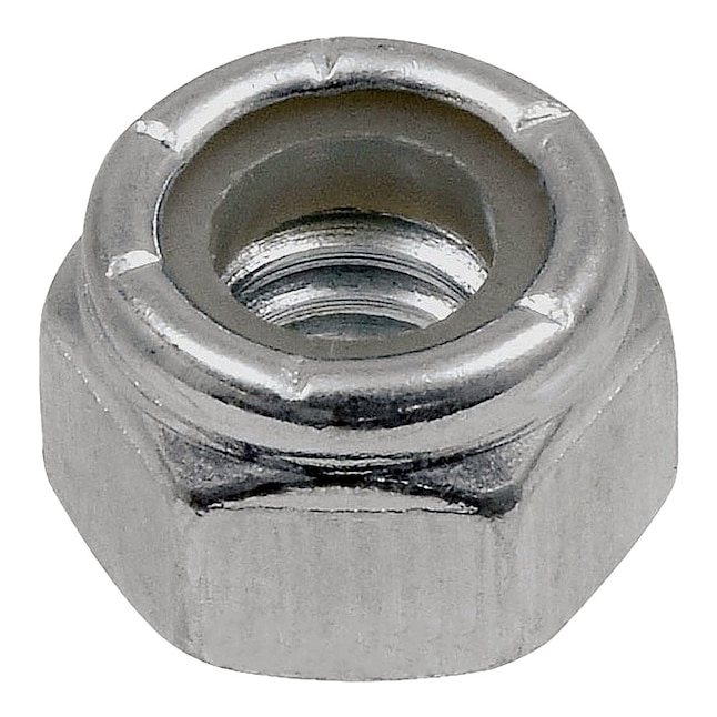 Hillman 1/4-in x 20 Zinc-plated Steel Nylon Insert Nut in the Lock Nuts  department at