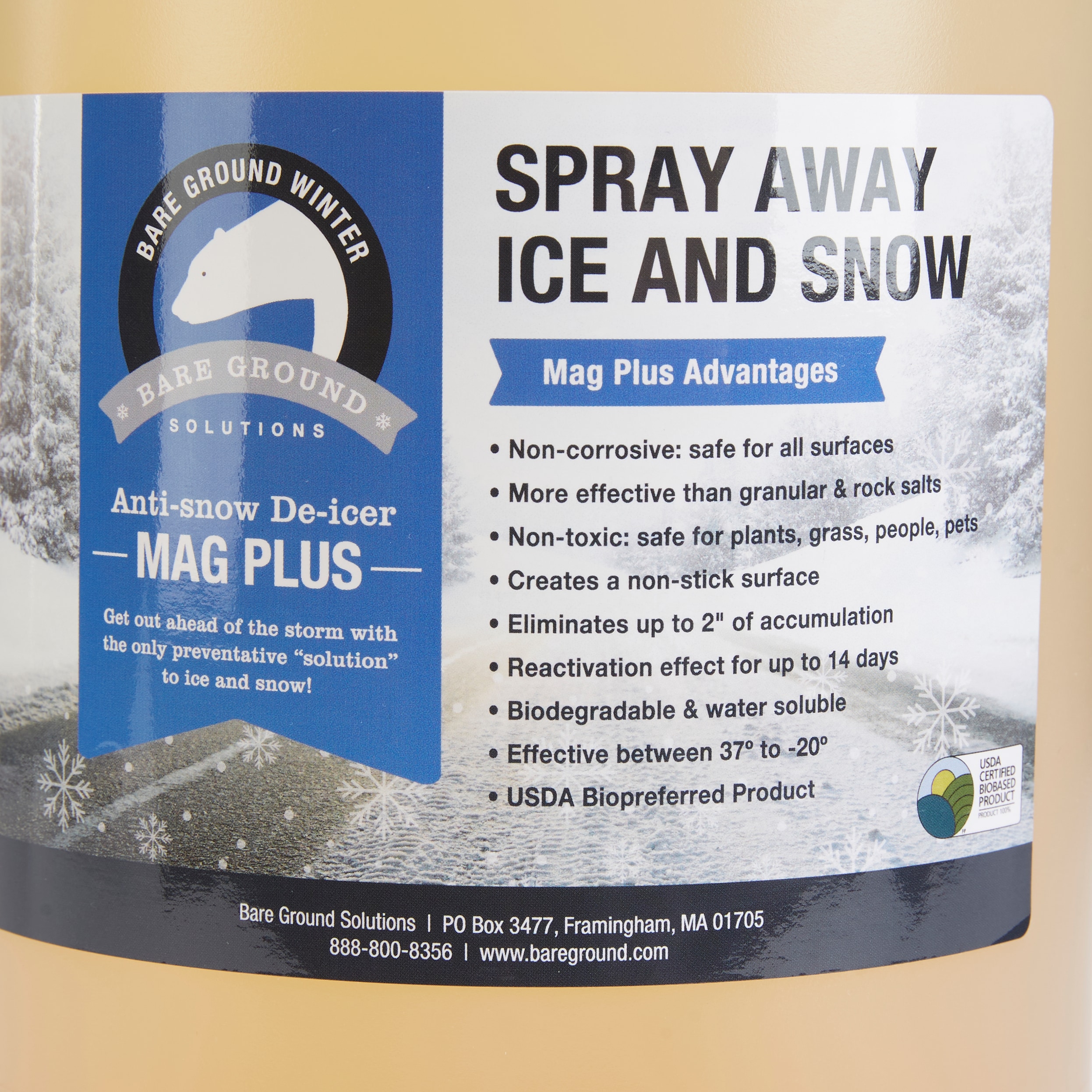Bare Ground Anti-Snow/De-Icer Spray