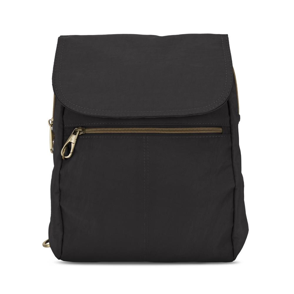 Travelon 43331-500 Signature 11 x 12.5 x 3 Lockable Black Backpack