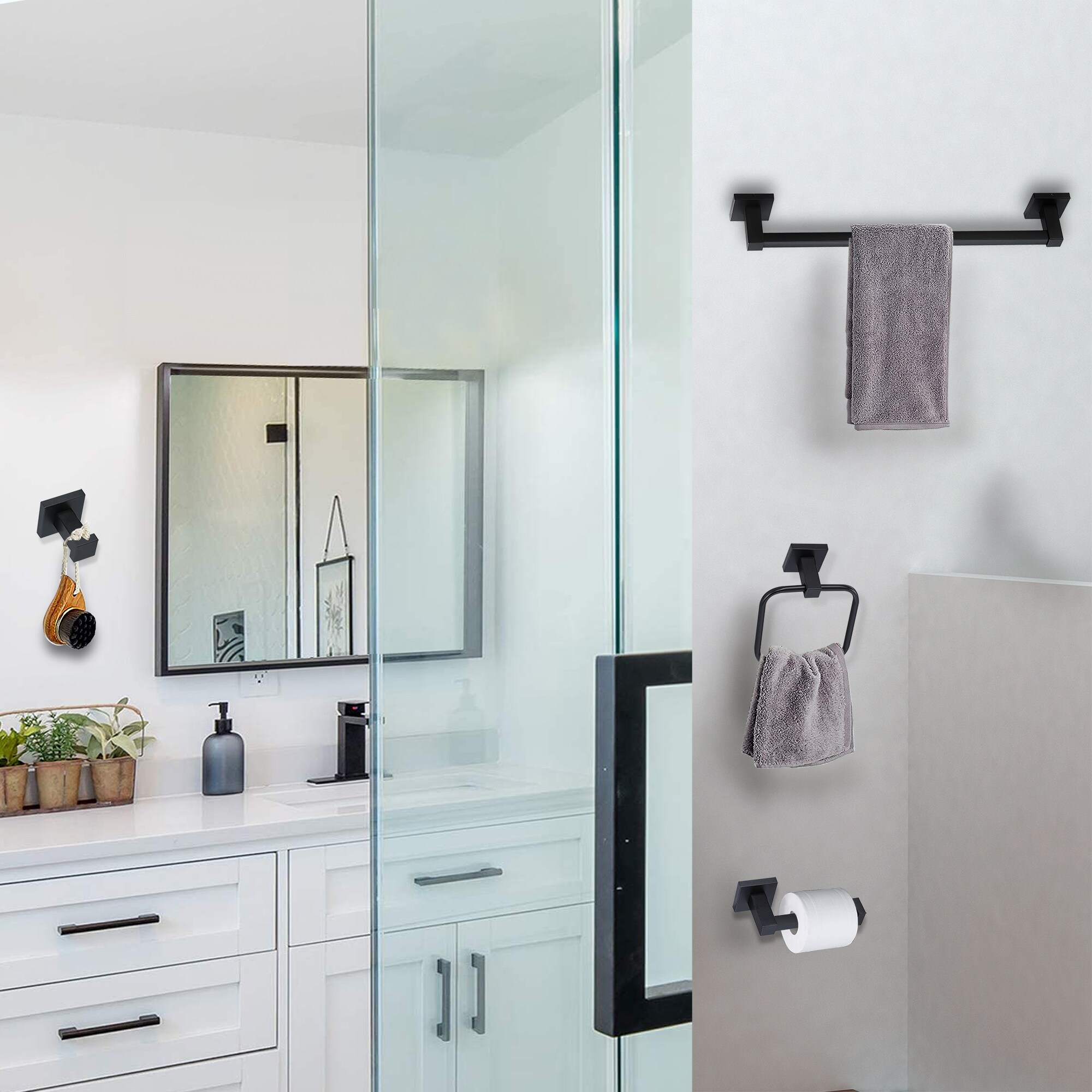 FAYMART LIGHTING FLB52059-BK Decorative-Bath-Hardware-Kits - View #7