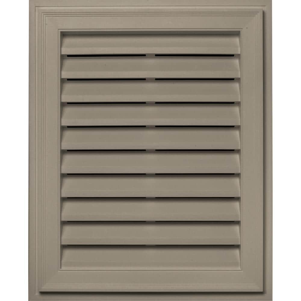 Builders Edge 120072430097 20-in x 30-in Clay Rectangle Vinyl Gable Louver Vent