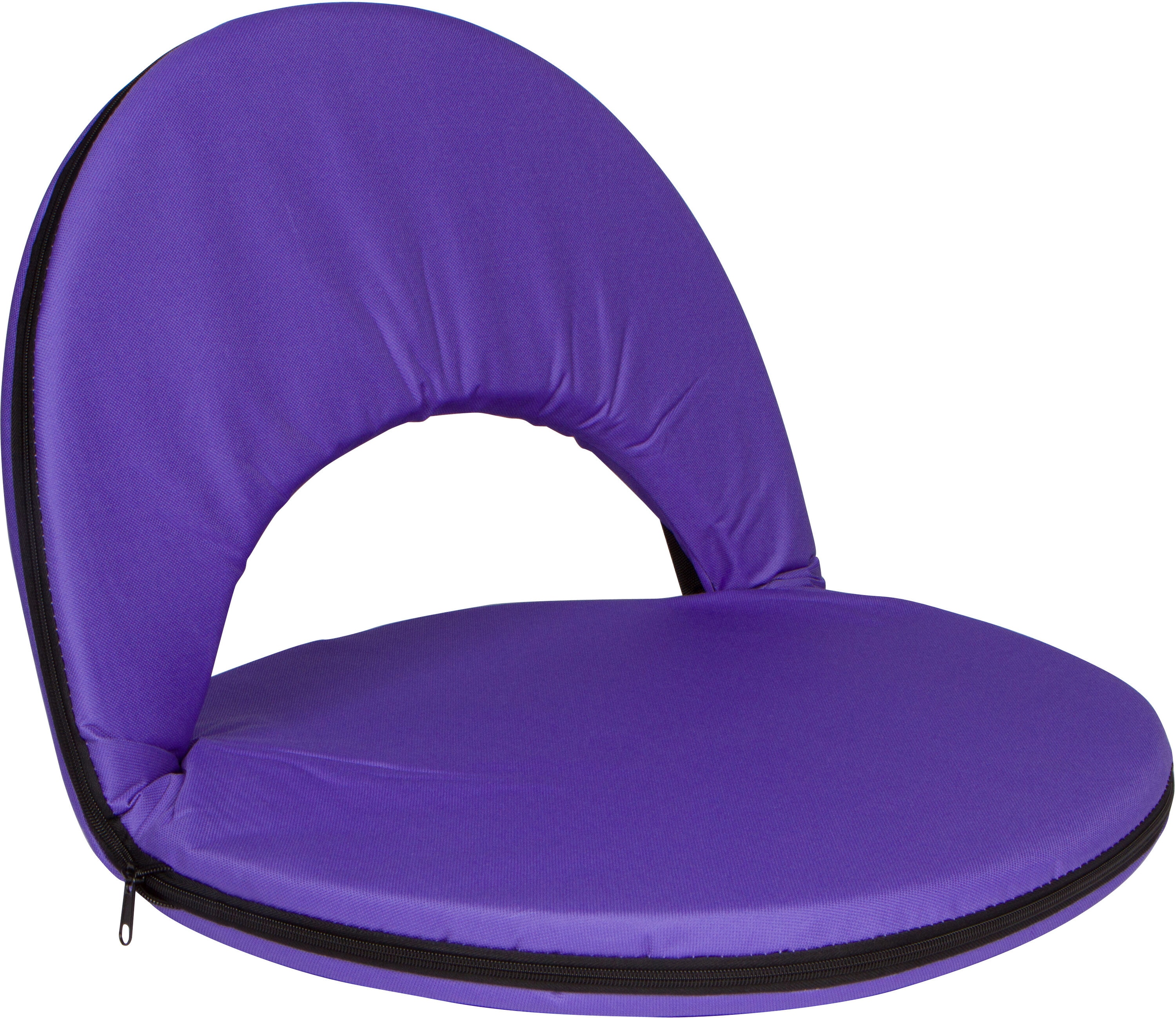 Trademark Innovations PICNIC-OVA-PRPL 20 x 17 Polyester Bleacher seat