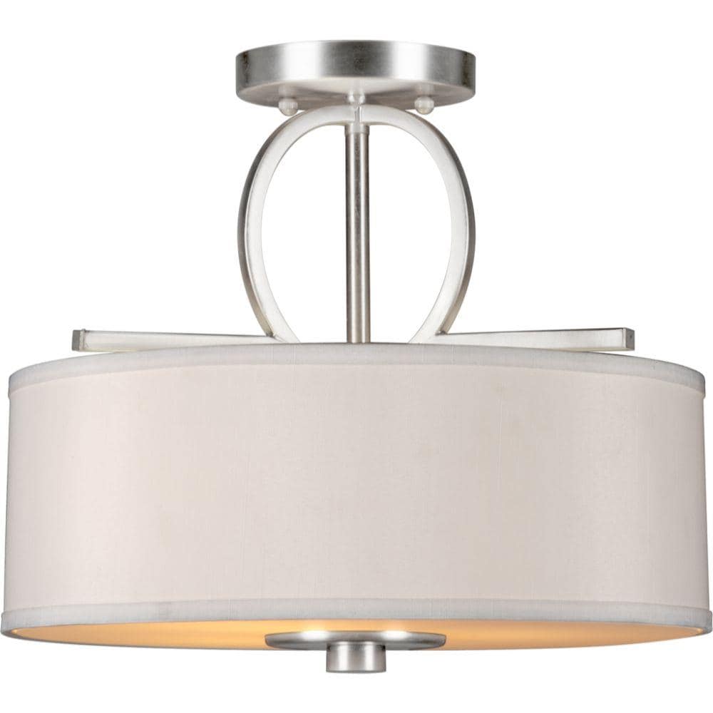  LW-FT510412 1-Light 14-in Brushed Nickel Semi-Flush mount light