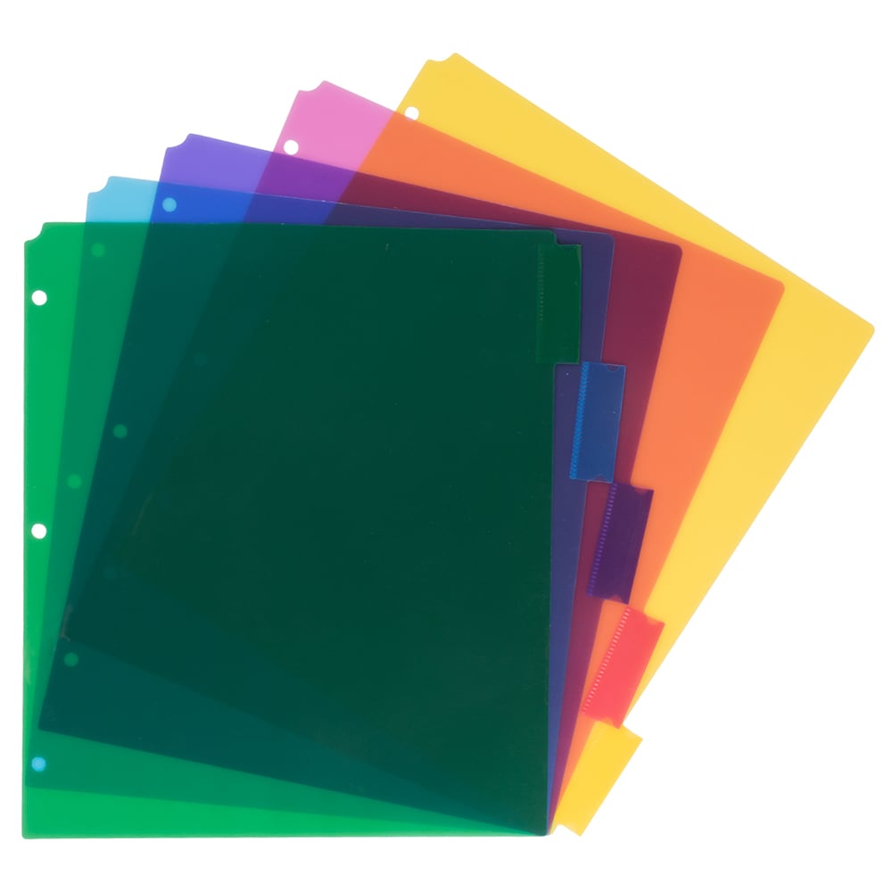  JAM PAPER Plastic Sleeves - Letter Size - 9 x 11 1/2 - Green  Project Pockets - 12 Page Protectors/Pack : Office Products