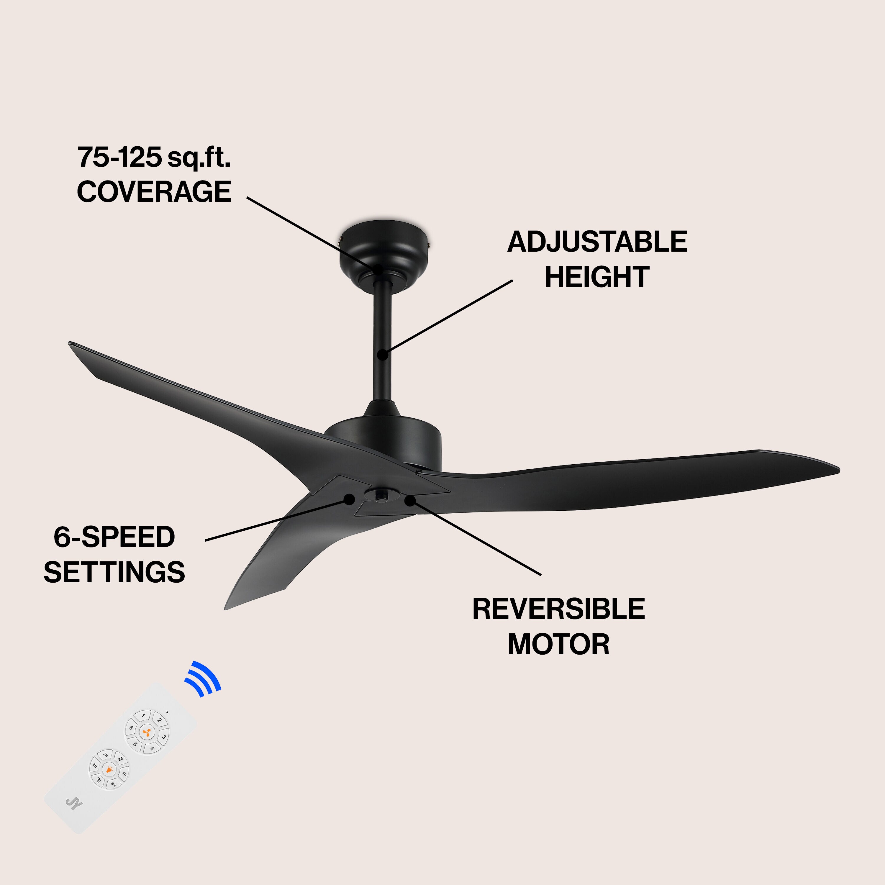 JONATHAN  Y OSK9715A Ceiling-Fans - View #3