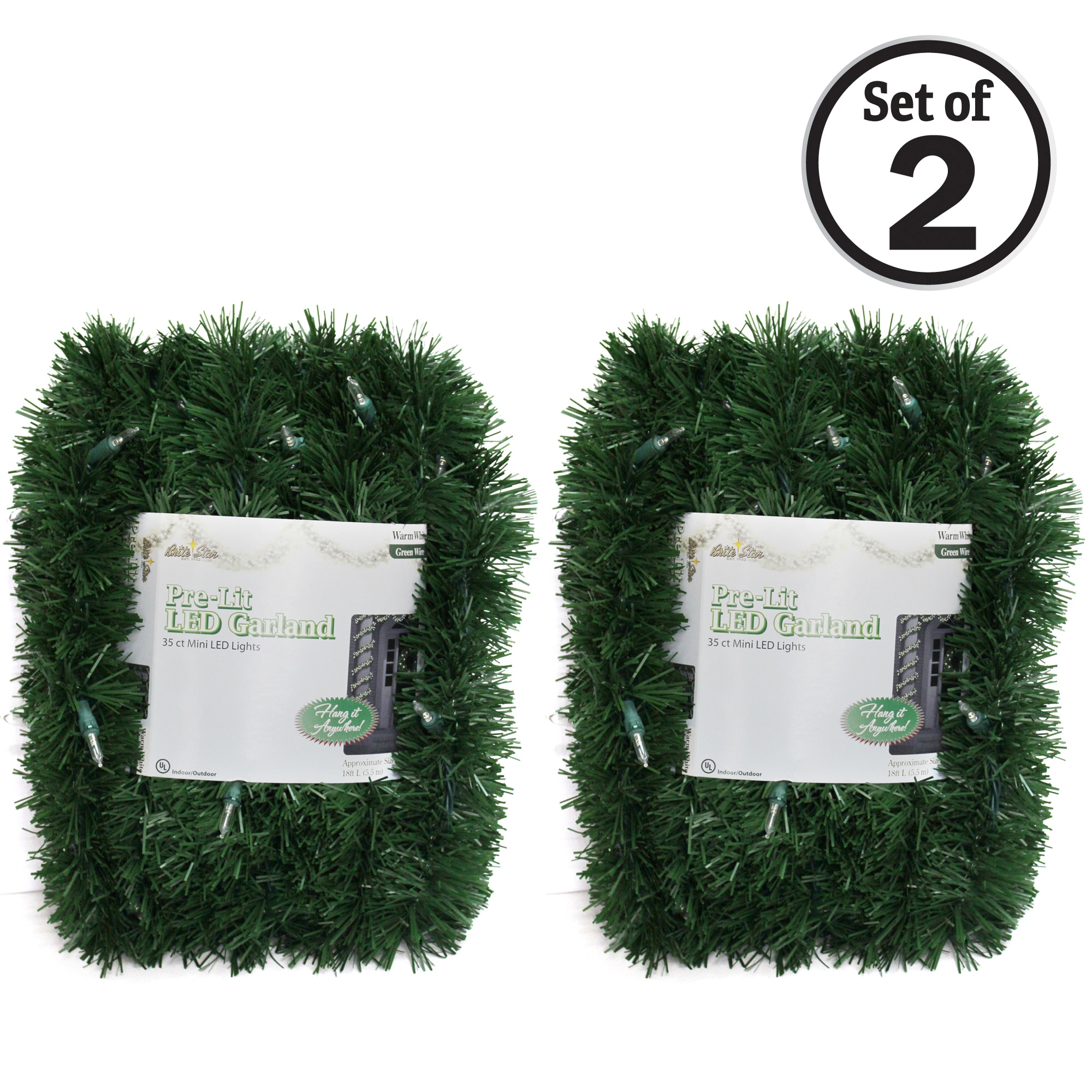 Brite Star 74-337-20 Artificial-Christmas-Garland - View #2