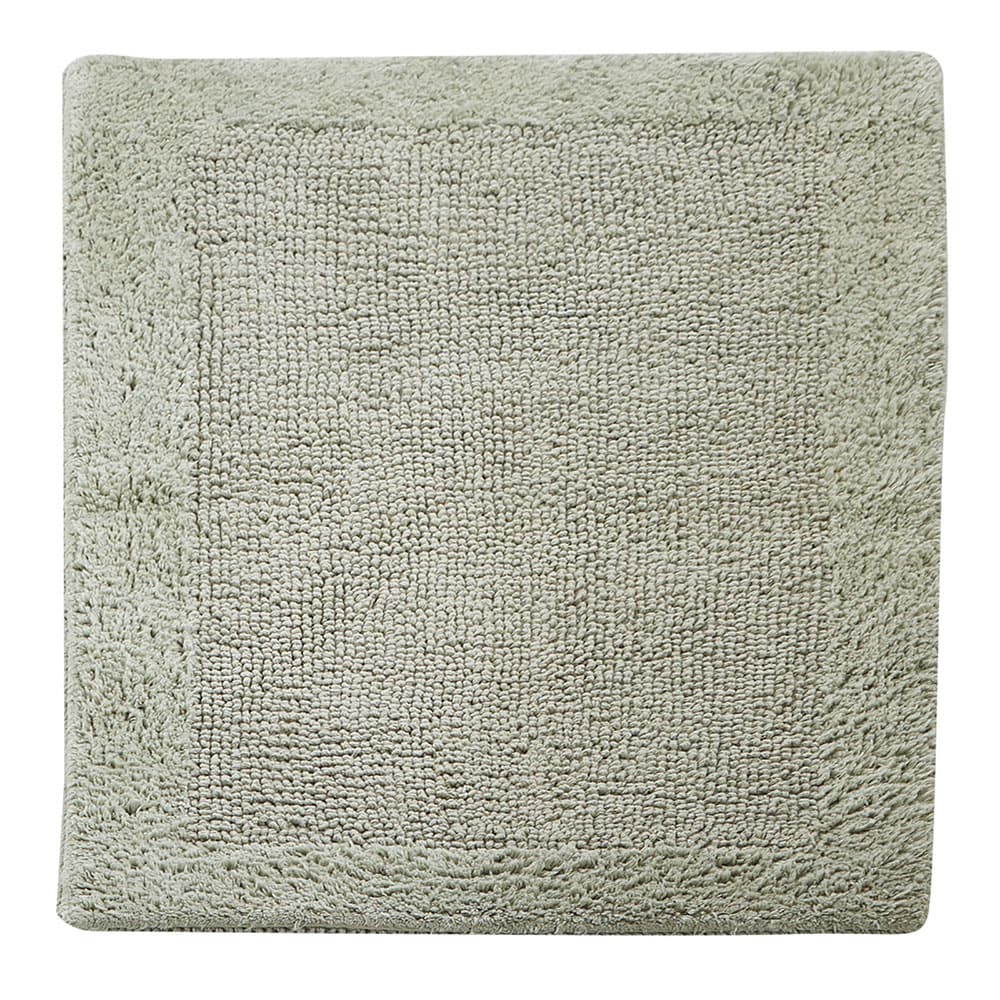 Sage Green Cotton Reversible 2-Piece Bath Rug Set