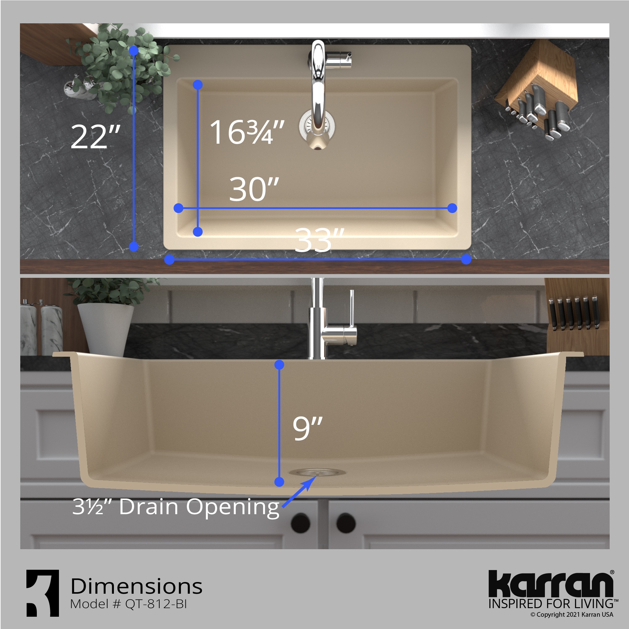 Karran QT-812-BI-PK1 Kitchen-Sinks - View #9