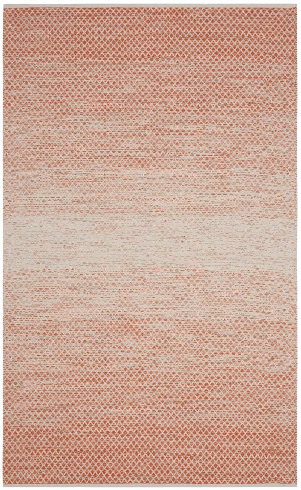 Safavieh MTK601D-5 Montauk Mindil 5 x 8 (ft) Cotton Orange/Ivory Rectangular Indoor Ombre Coastal Area rug