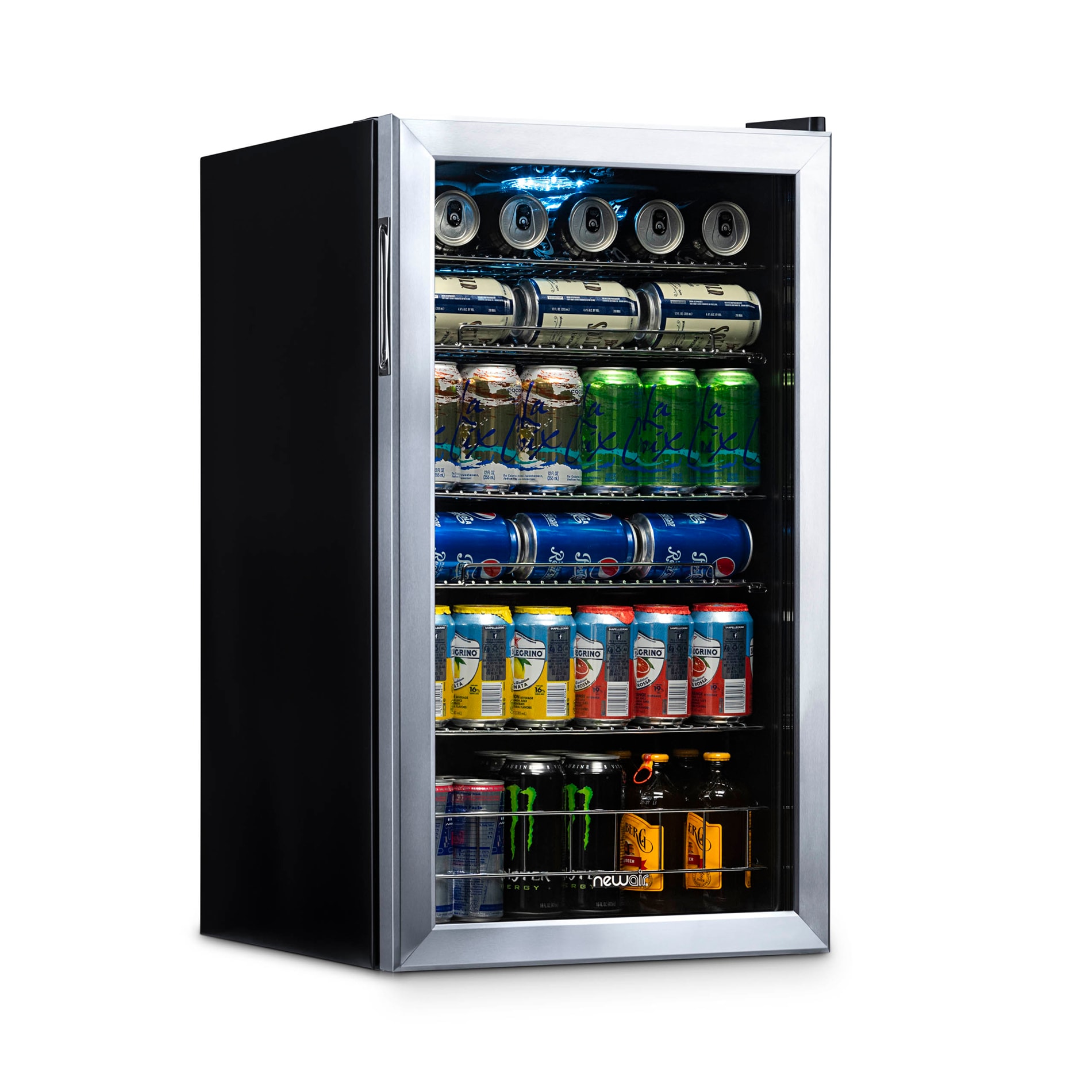 NewAir 19-in W 126-Can Capacity Stainless Steel Freestanding Beverage ...