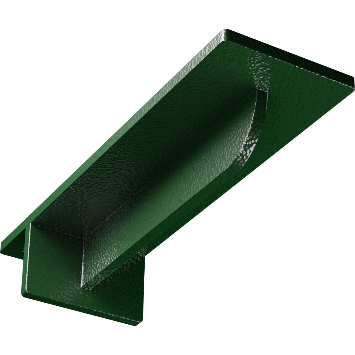 Ekena Millwork BKTM03X10X02HEHDG Heaton Hidden 10-in x 3-in x 2-in Green Steel Countertop support bracket