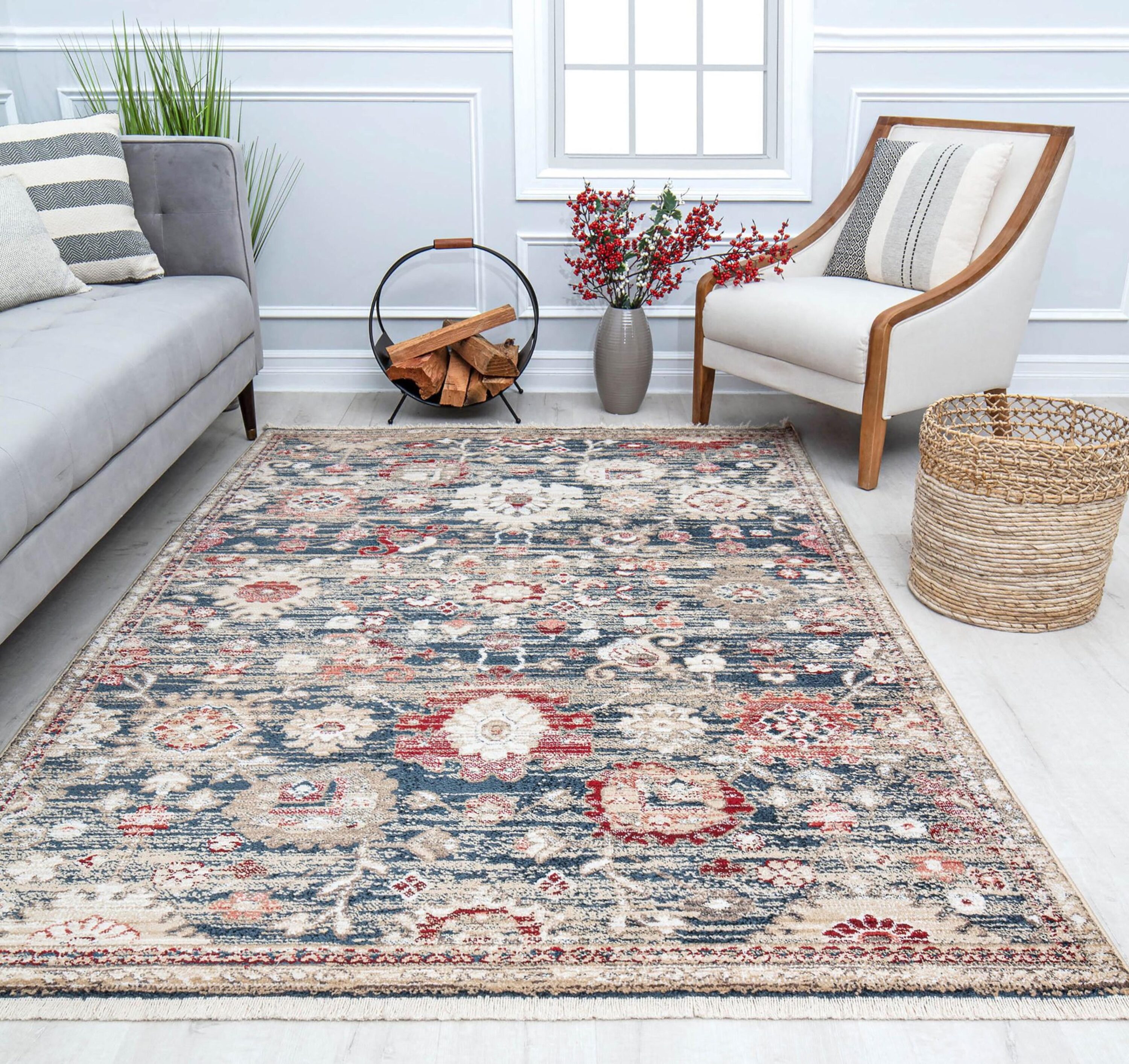Rugs America 30721 Amari 8 x 10 (ft) Loomed Polypropylene Antiqued Bronze Rectangular Indoor Abstract Vintage Area rug