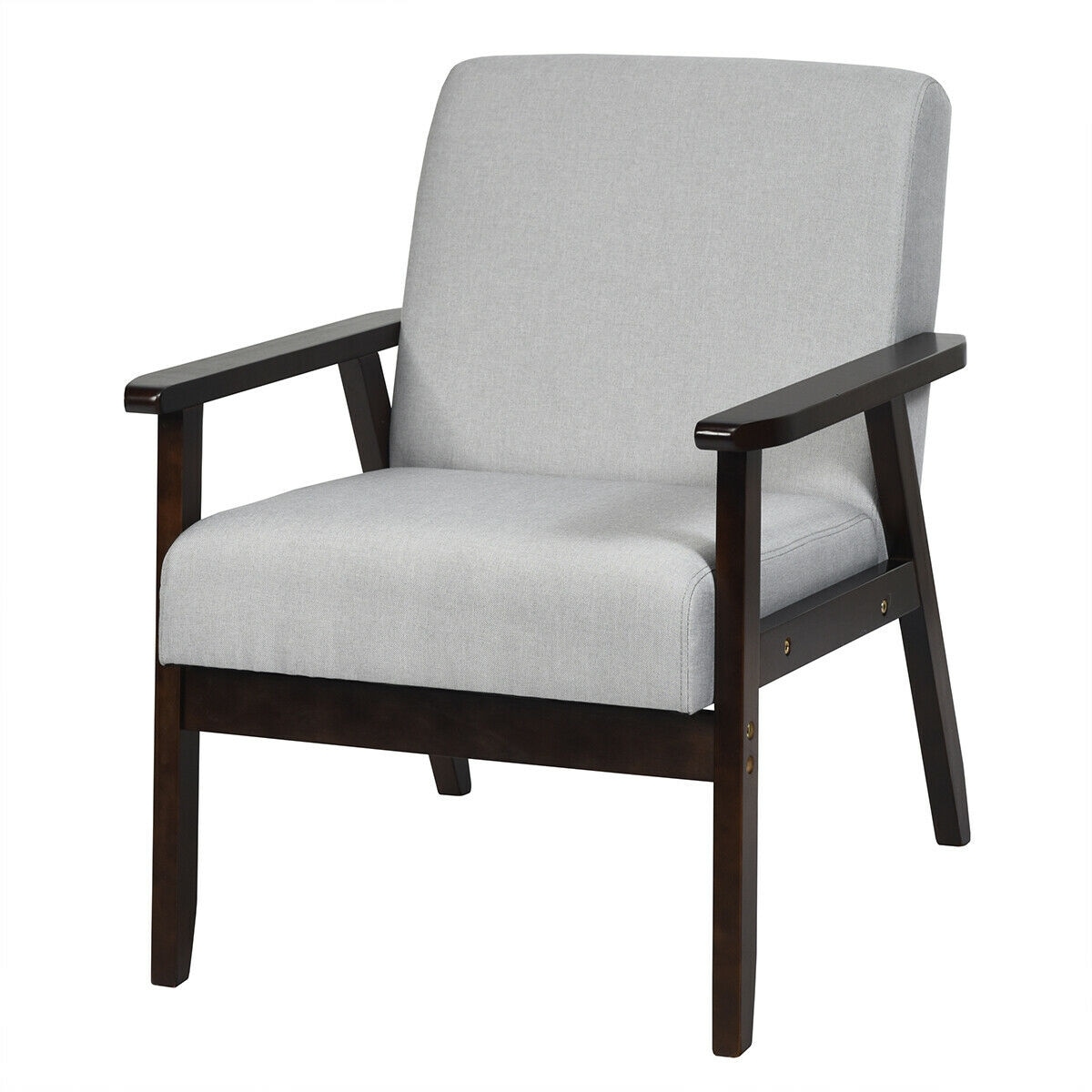LIVIZA OUG65229CF Modern Light Gray Accent Chair