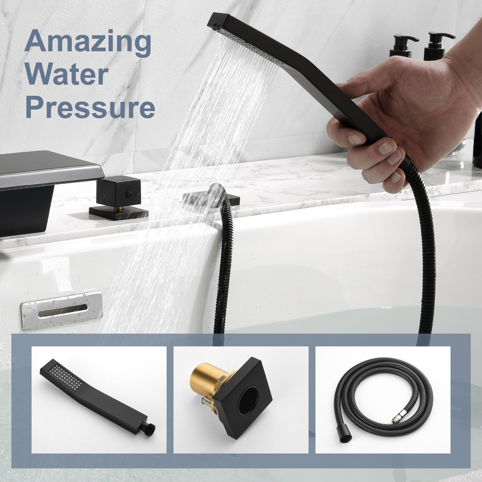 WELLFOR WA9013BG Roman-Tub-Faucets - View #9