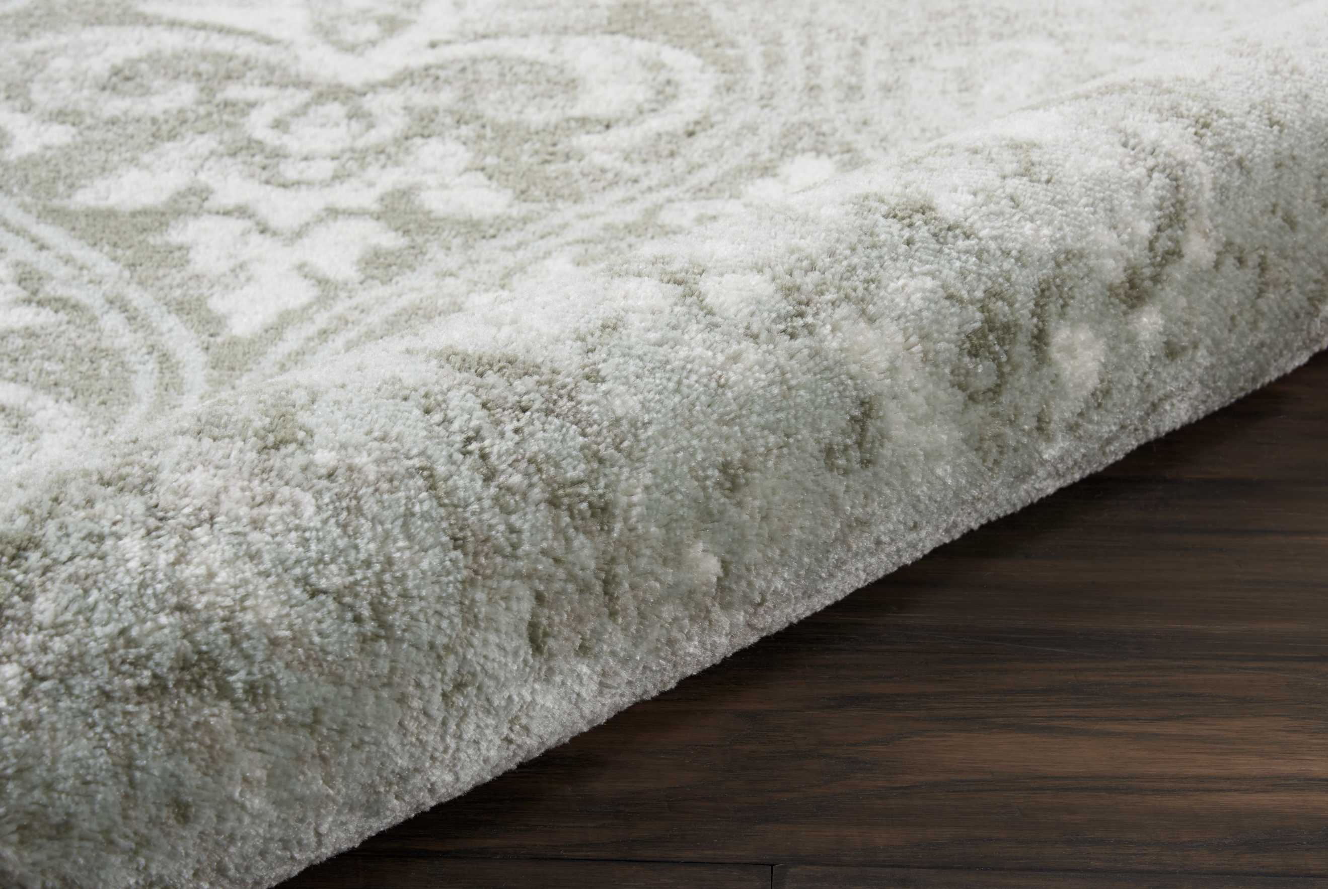 Euphoria Gray 5' Square Synthetic Area Rug