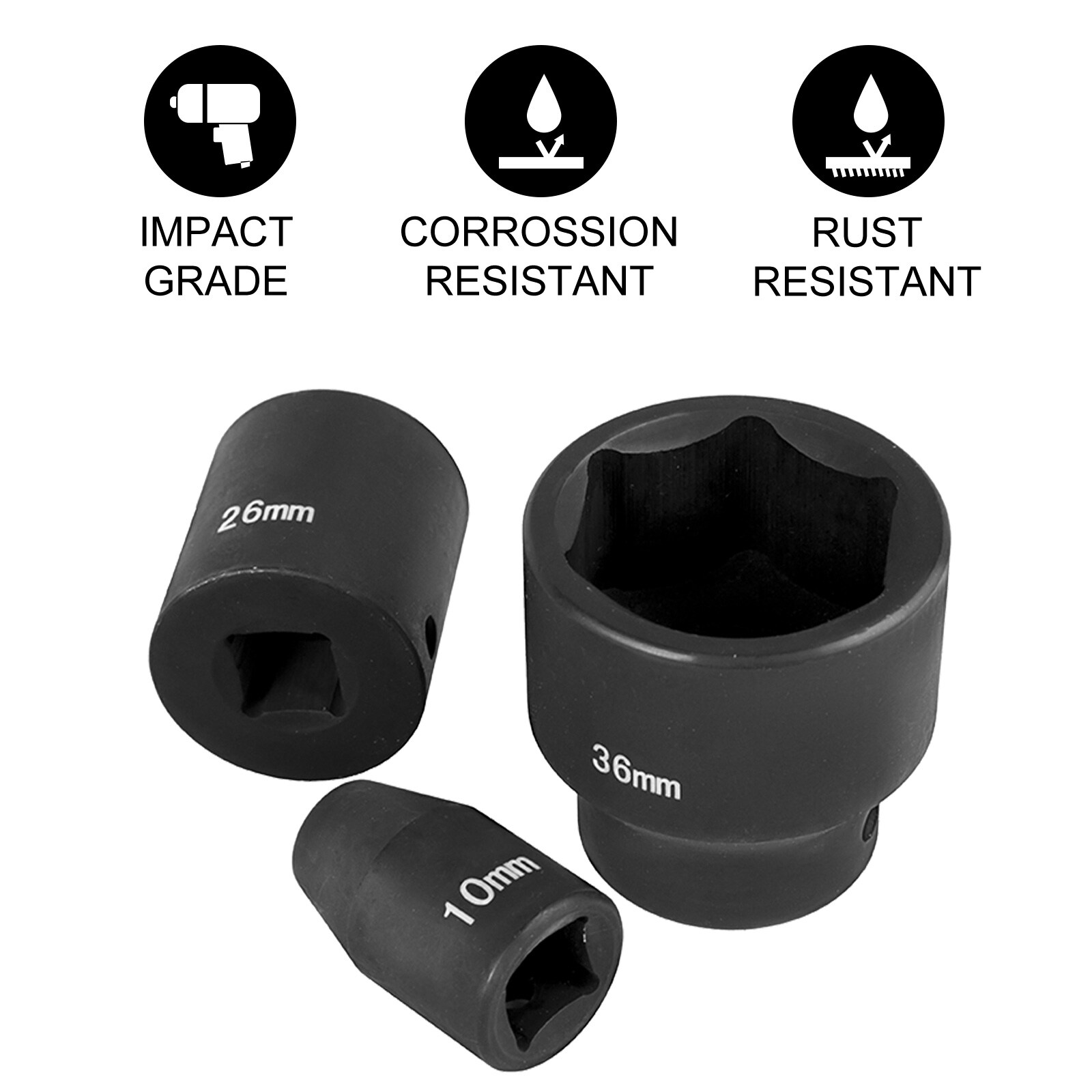 VEVOR CJTT12IN26PC00001V0 Impact-Socket-Sets - View #3
