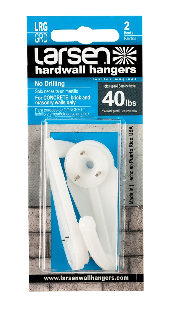 Trjgtas 40 Picture Hangers, Concrete/Plaster/Hard Wall Hooks, for