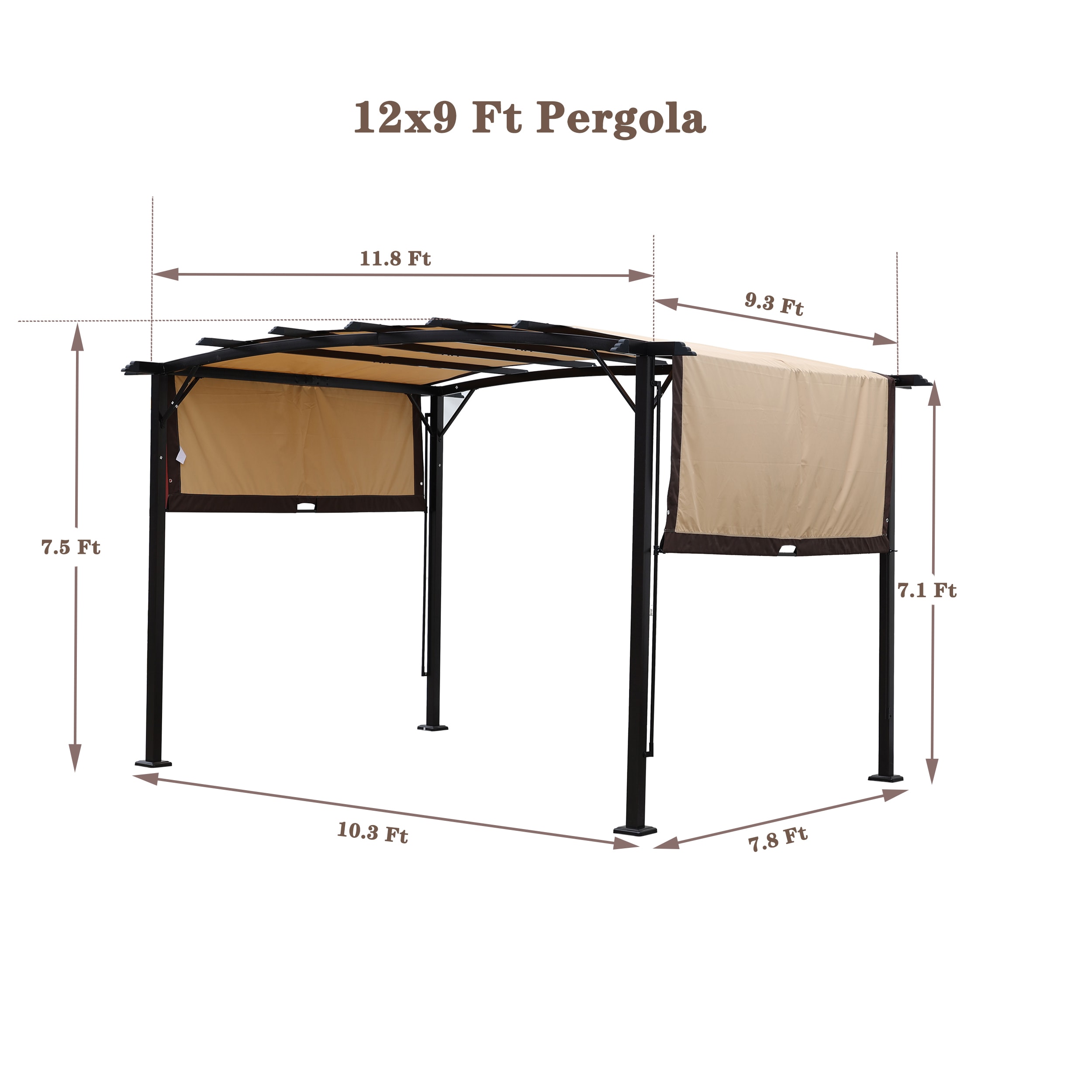JIMSMAISON BOBYCG03BEG-BRO Pergolas-2 - View #5