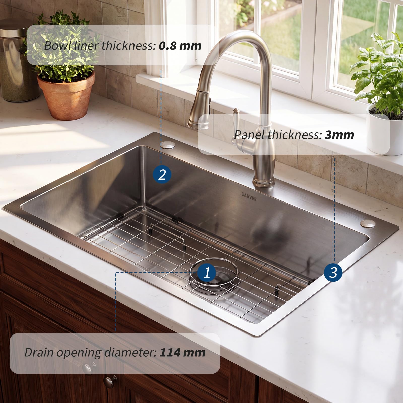 DEXSO CHUQJ6GNQGR0VQO Kitchen-Sinks - View #2