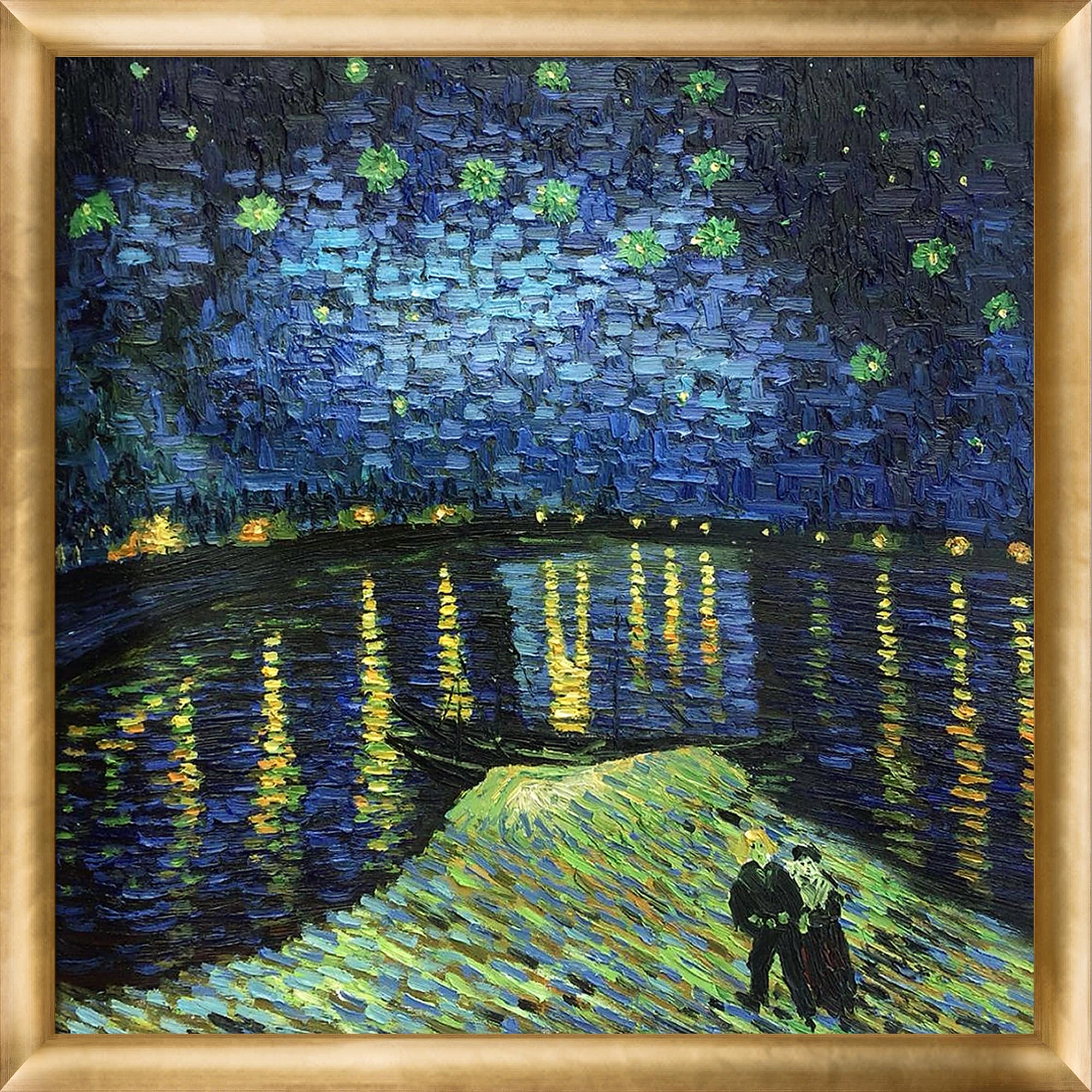 VINYL STICKER - Starry Night Over the Rhone Vincent Van Gogh Famous  Painting Art