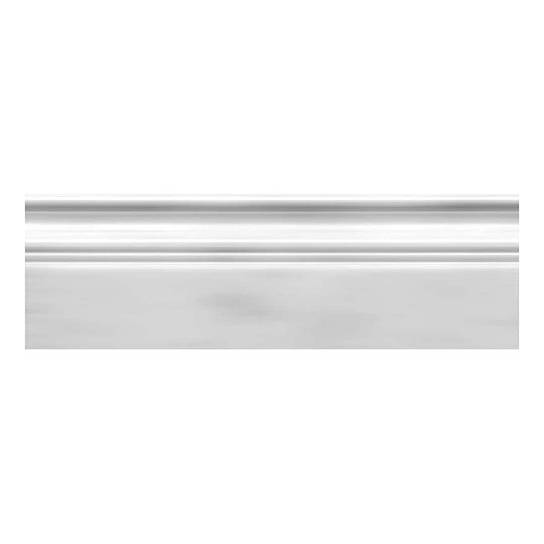 Apollo Tile APLMTS883PA White 4-in x 12-in Polished Marble Baseboard Tile ( 3.33-sq ft / Carton ) 10 -Pack