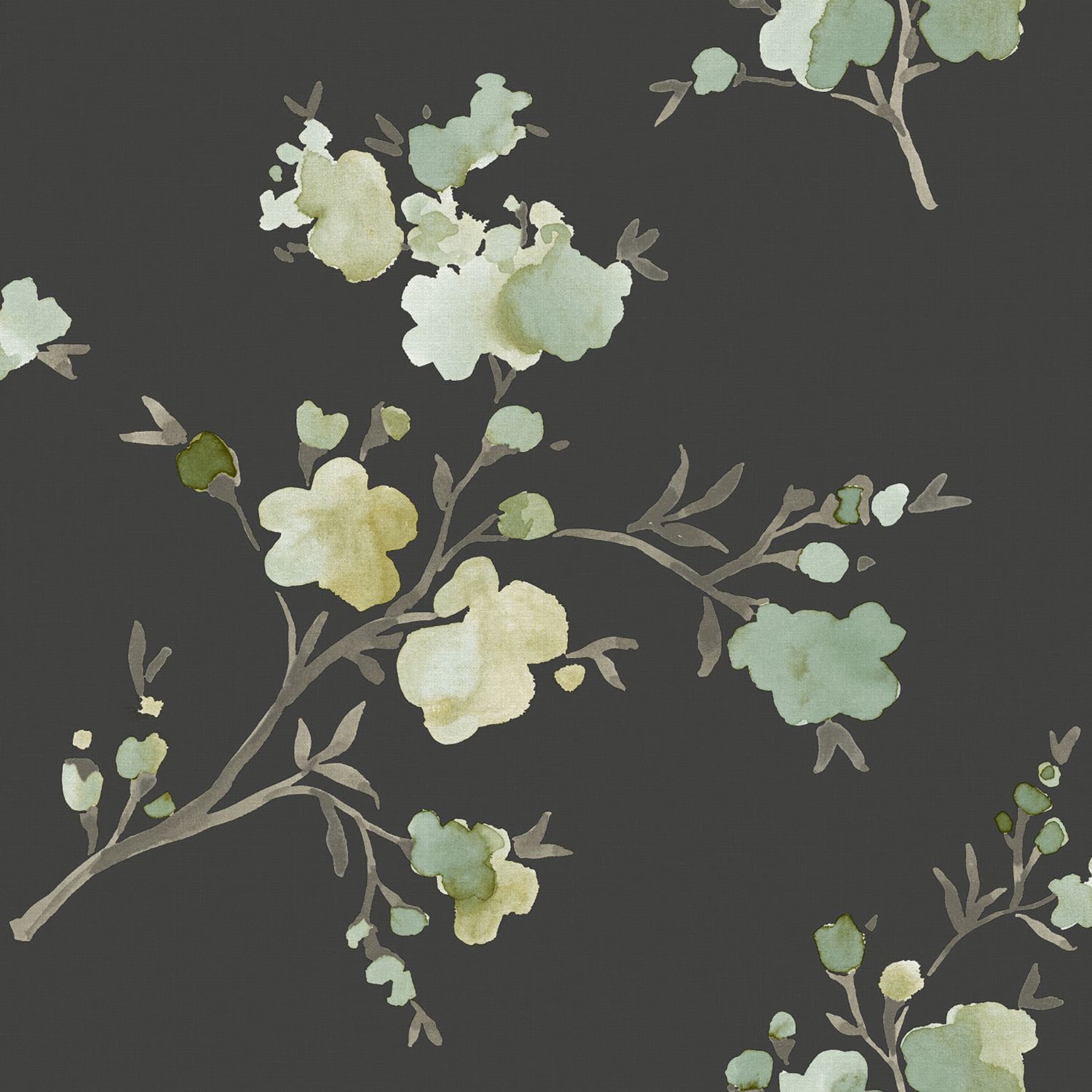 Brewster Caen Sage Floral Scroll Wallpaper at Lowescom