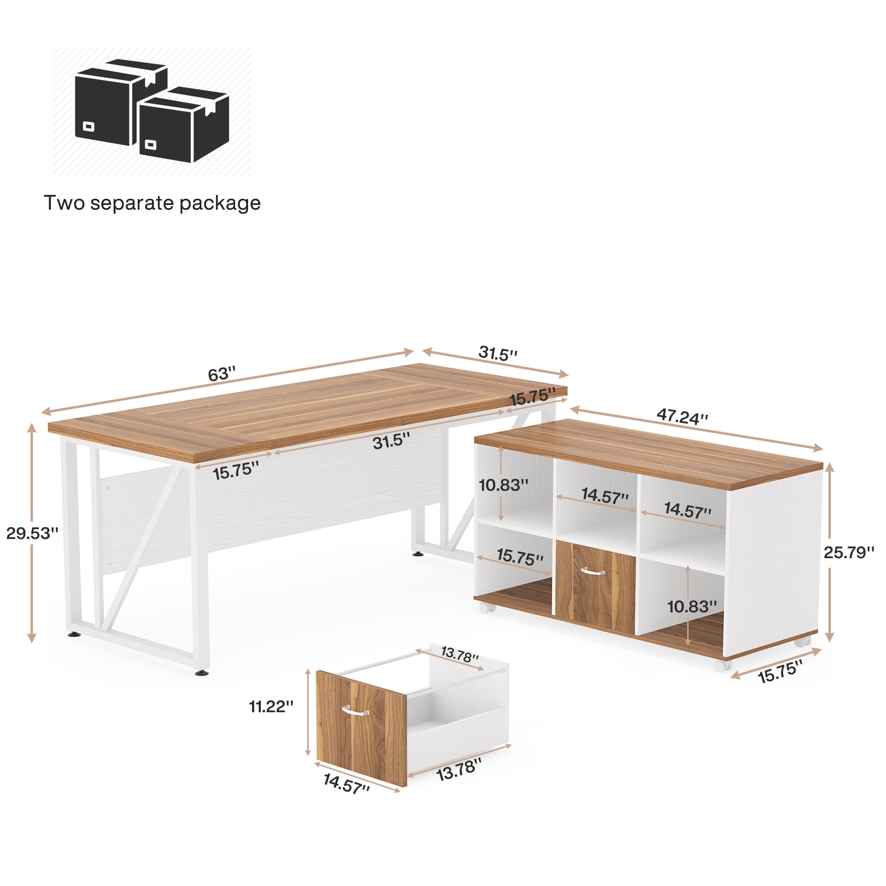 Tribesigns LWFD-F1919 Office-Tables - View #6