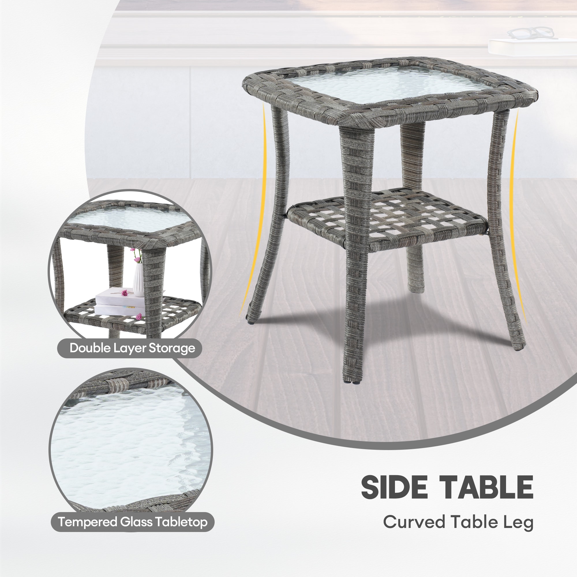 XIZZI XIBRS2157-RC3CFP Patio-Conversation-Sets - View #9