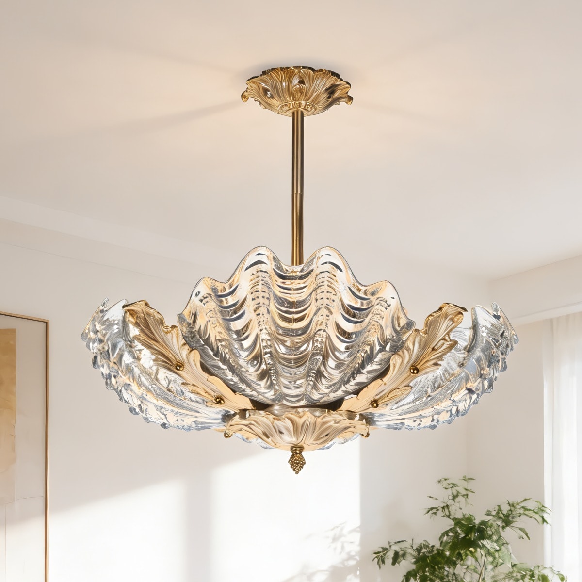 EFPERFECT Luxury 4 - Light Dimmable Crystal Chandelier For Dining Area  Foyer  Bedroom  Living Room