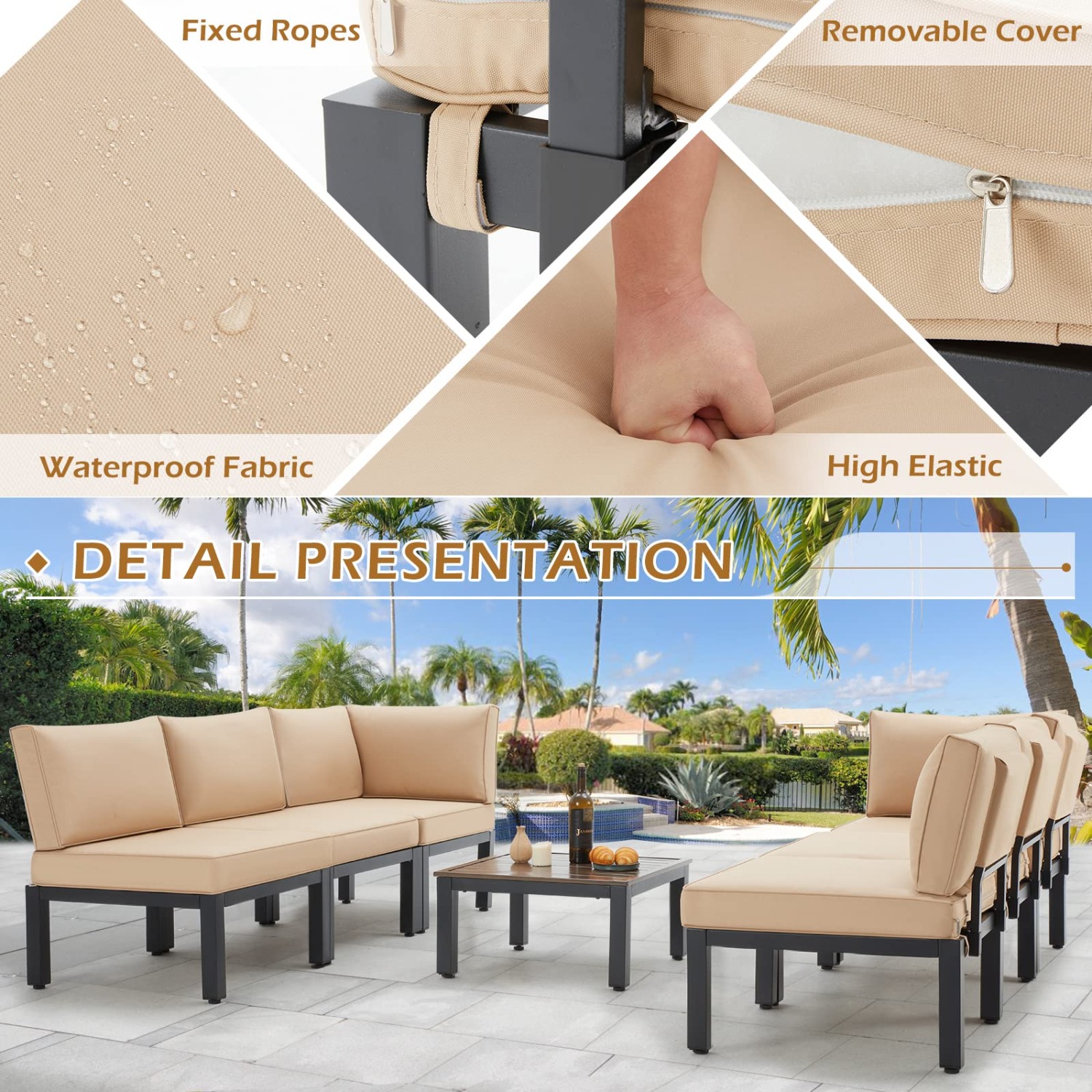 AECOJOY 16077BK-LS01 Patio-Sofas-Daybeds - View #5