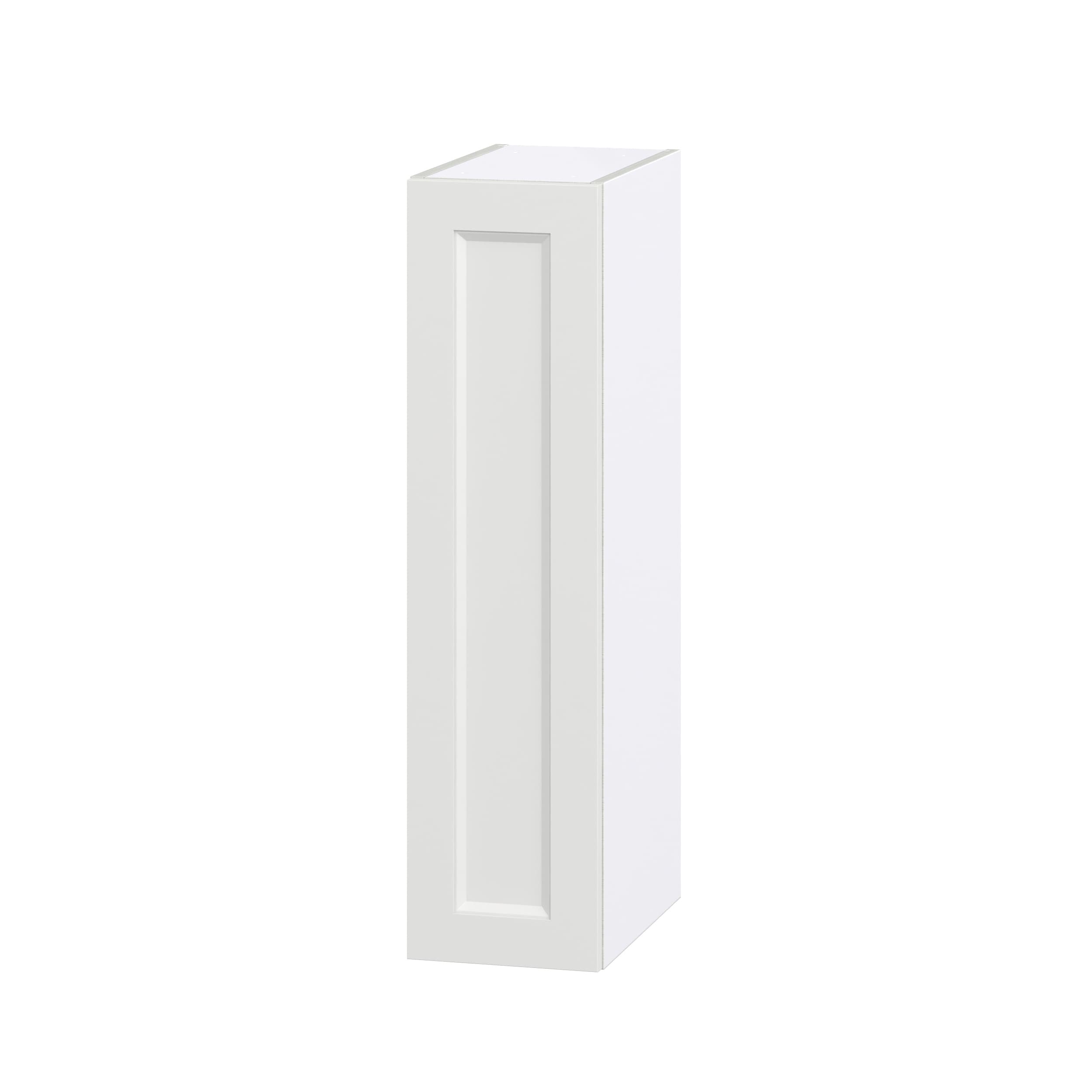 Hugo&Borg DSW935(L/R)-RI Riviera 9-in W x 35-in H x 14-in D Bright White Wall Fully assembled Cabinet (Recessed Panel Shaker)