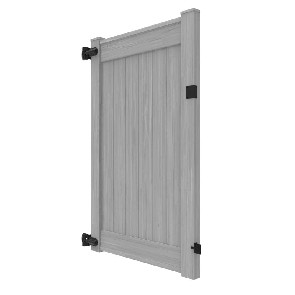 Freedom Hampton 6-ft H x 4-ft W Coastal Cedar Privacy Vinyl Flat-top Fence gate kit #73056761