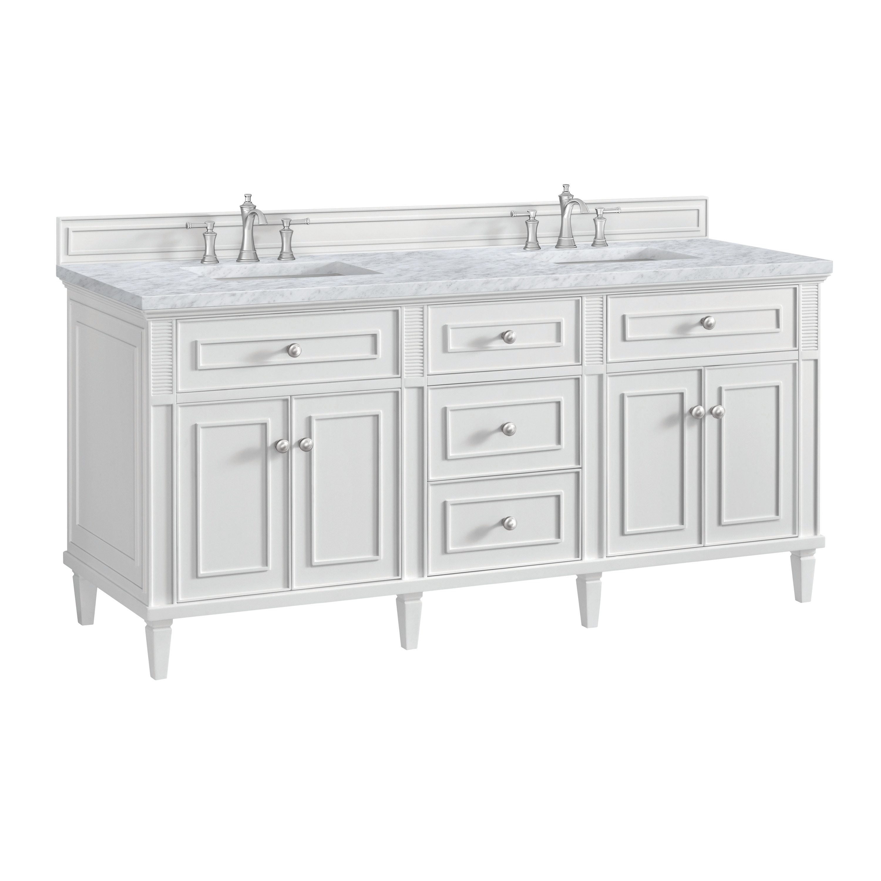 James Martin Vanities 424-V72-BW-3CAR Bath-Vanity-Combo - View #6