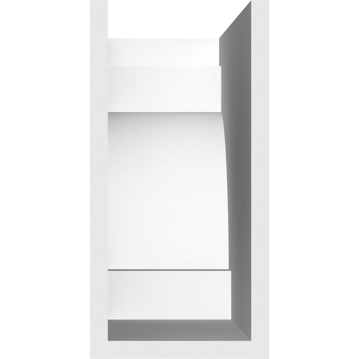 Ekena Millwork RFTP05X10X20MED Exterior-Brackets-Braces - View #4