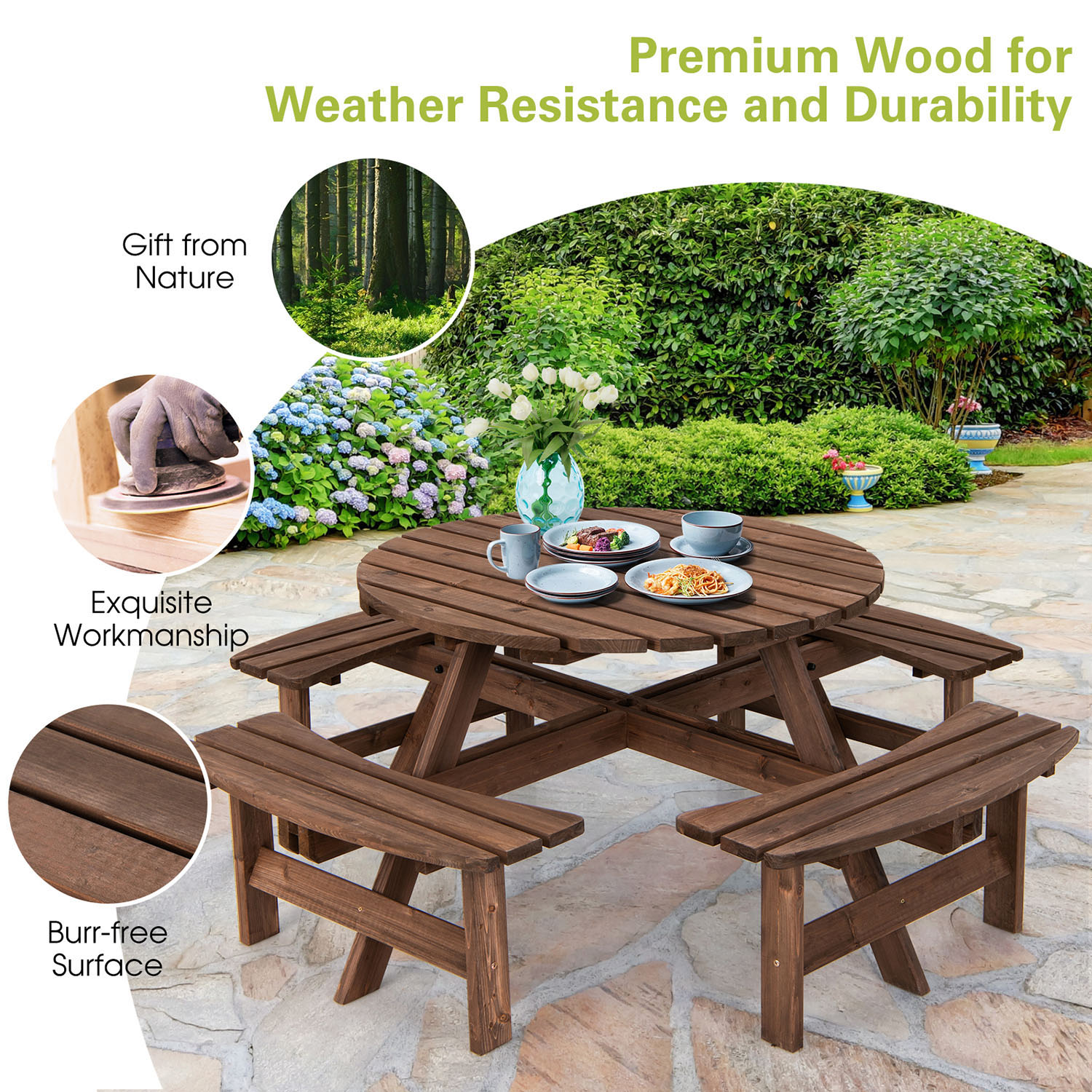 Clihome CL-70444+ Picnic-Tables - View #7