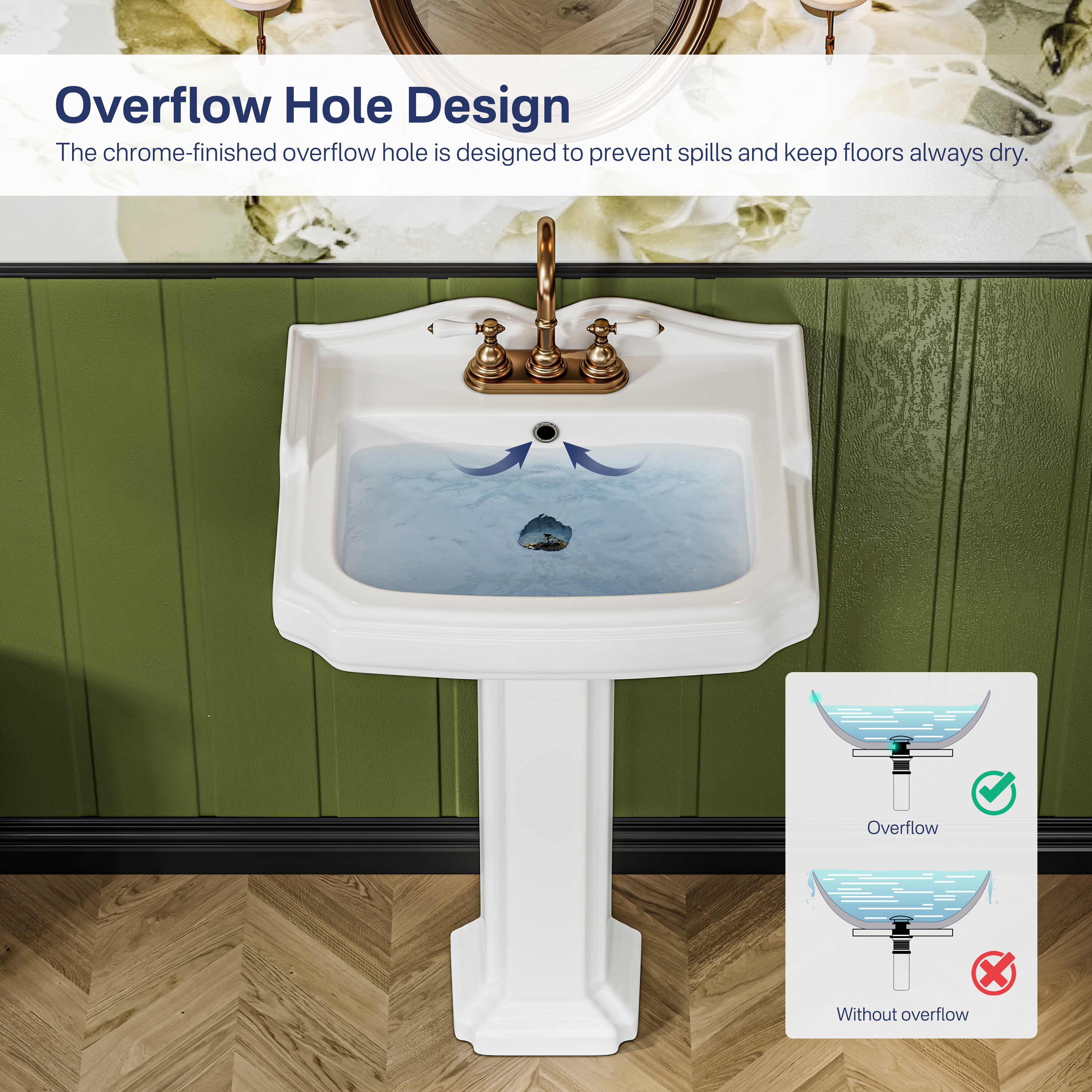 Eridanus ERI-PB-510C Complete-Pedestal-Lavatories - View #11